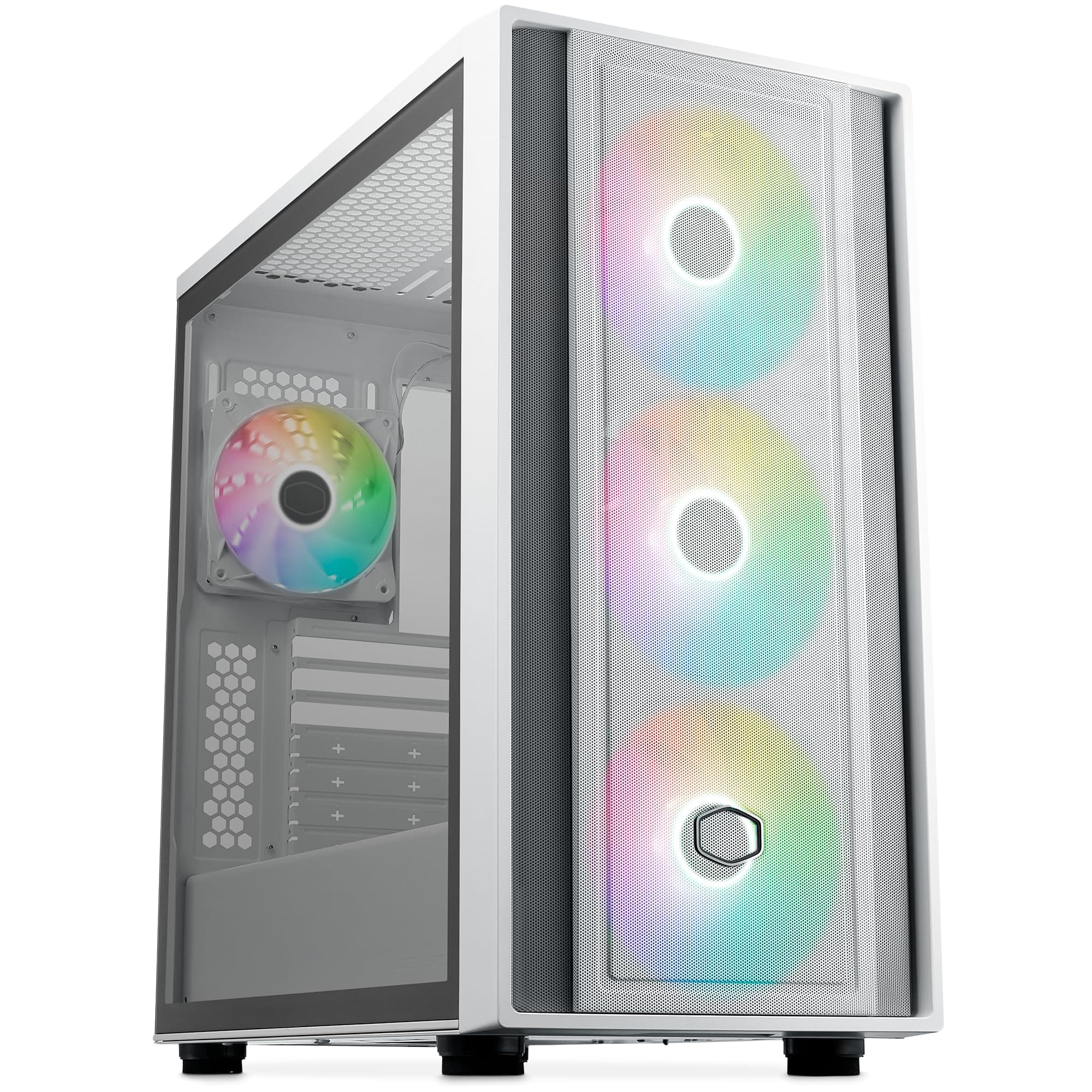 Кутия CoolerMaster MasterBox 600 - White ARGB