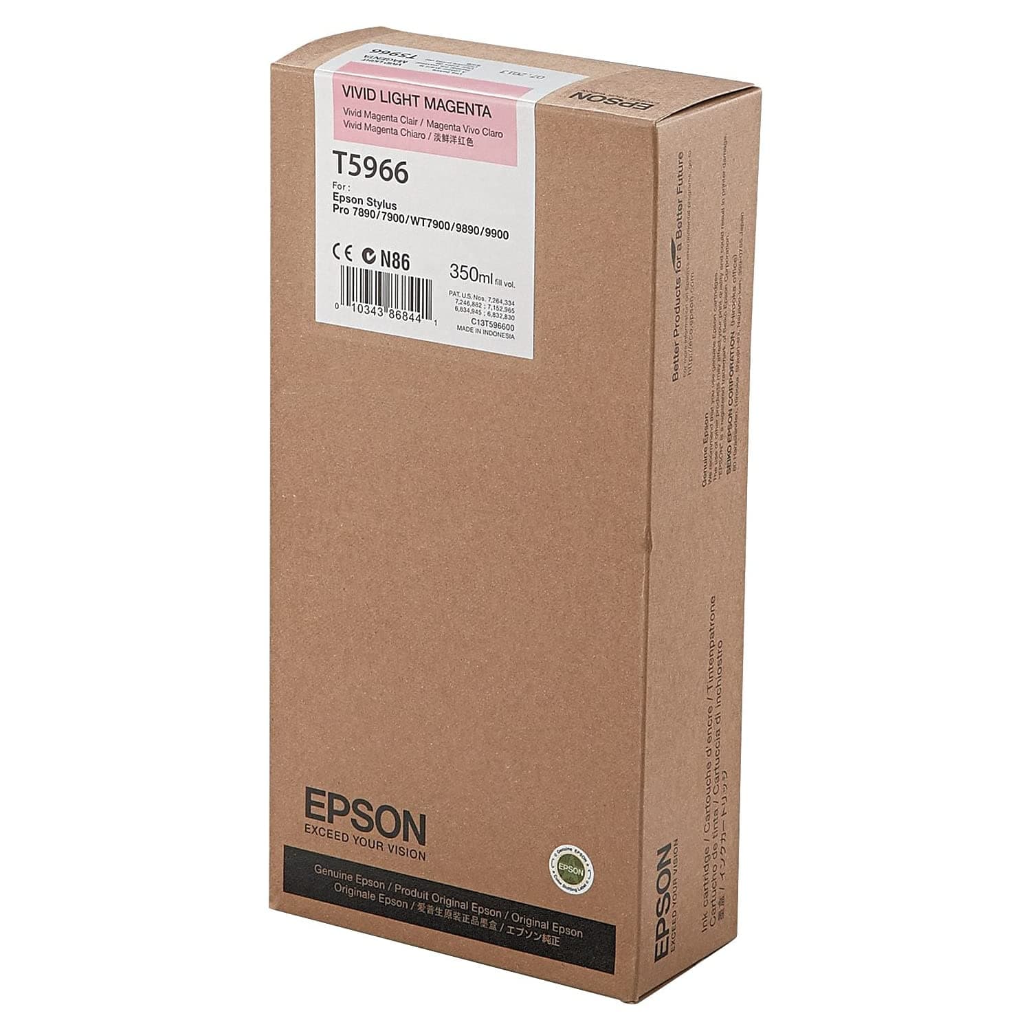 EPSON 5LB T5966 касета с мастило ярка светлина магента стандартен капацитет 350 ml 1 опаковка