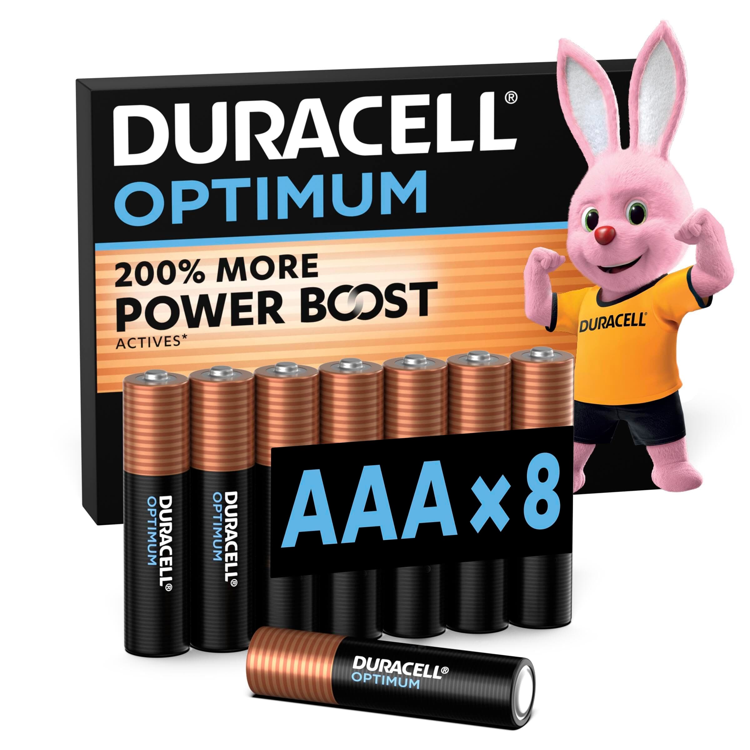 Алкална батерия DURACELL OPTIMUM MX2400 LR03 AAA /8 бр. в блистер/ 1.5V