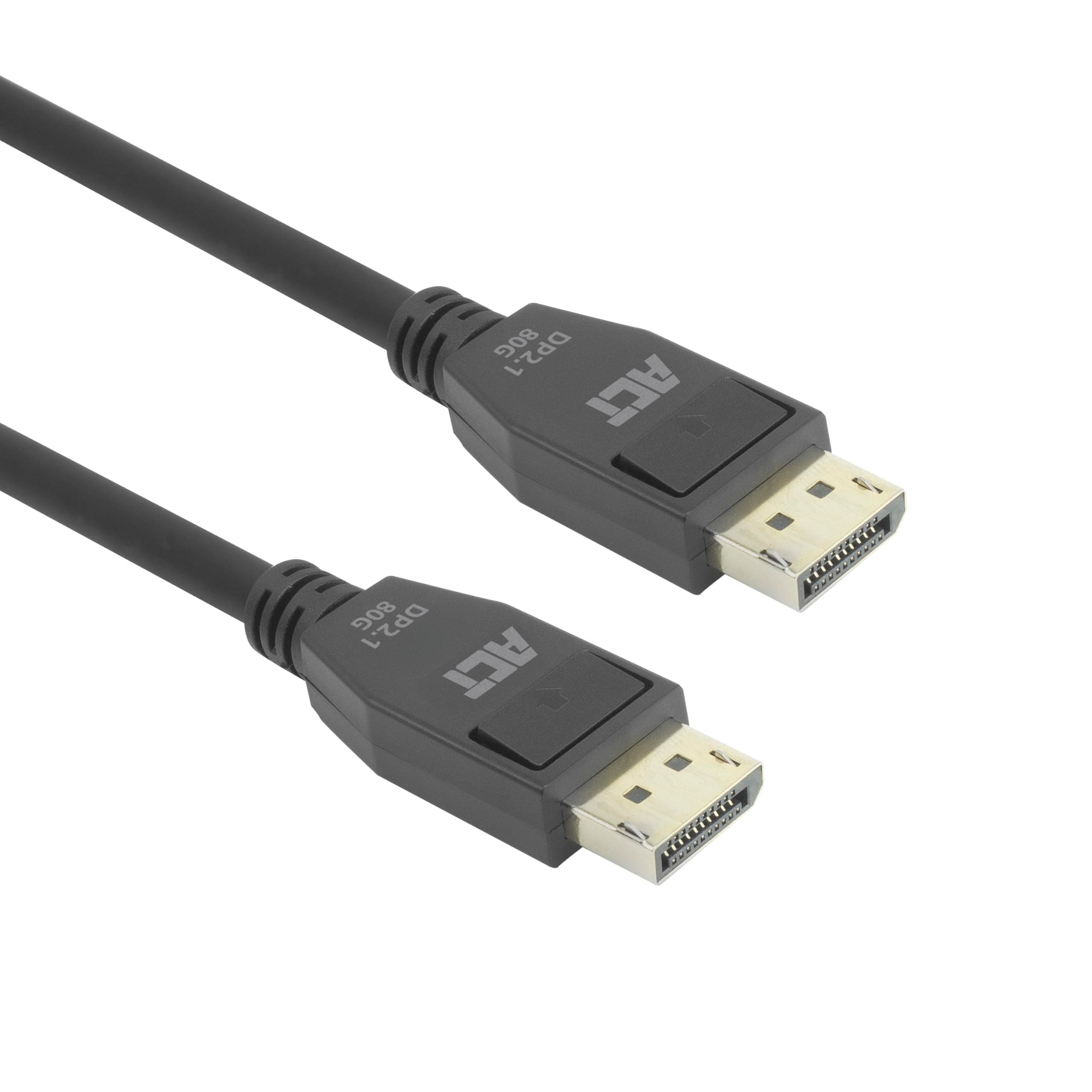 ACT Кабел Display port 2.1 мъжко-мъжко,8К@60Hz,4k@240Hz, 1м, черен