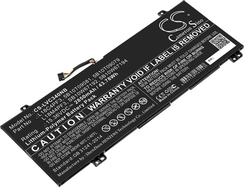 Батерия за лаптоп LENOVO IdeaPad C340-14API L18C4PF3 15.36V 2850mAh LiPo CAMERON SINO