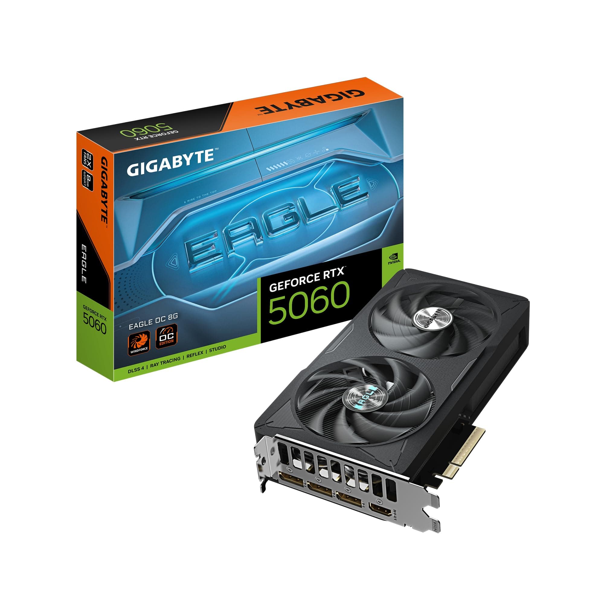 Видео карта GIGABYTE RTX 5060 EAGLE OC 8GB GDDR7