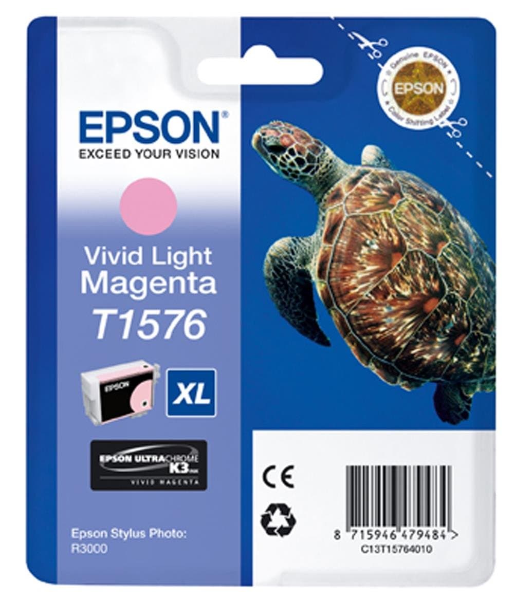 EPSON 5LB T1576 касета с мастило ярка светлина магента стандартен капацитет 1 пакет блистер без аларма