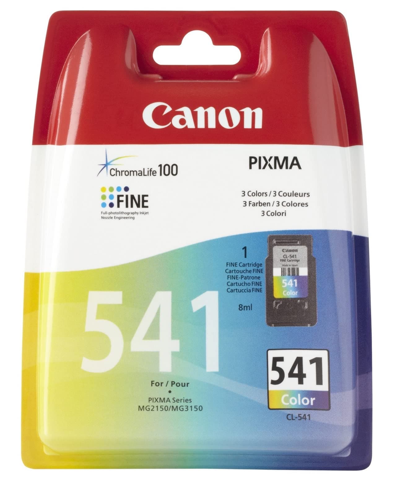 CANON CL-541 касета с мастило цветна стандартен капацитет 1 пакет блистер без аларма