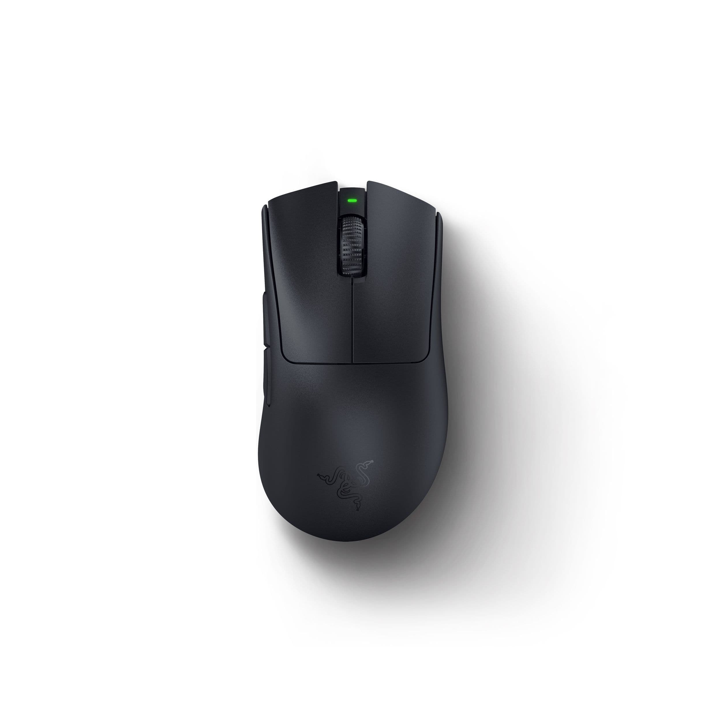 Мишка Razer DeathAdder V3 Pro + Wireless Dongle (RZ01-04630300-R3WL), оптична (30 000dpi), безжична, Bluetooth, 6 програмируеми бутона, до 90 часа живот на батерията, черна