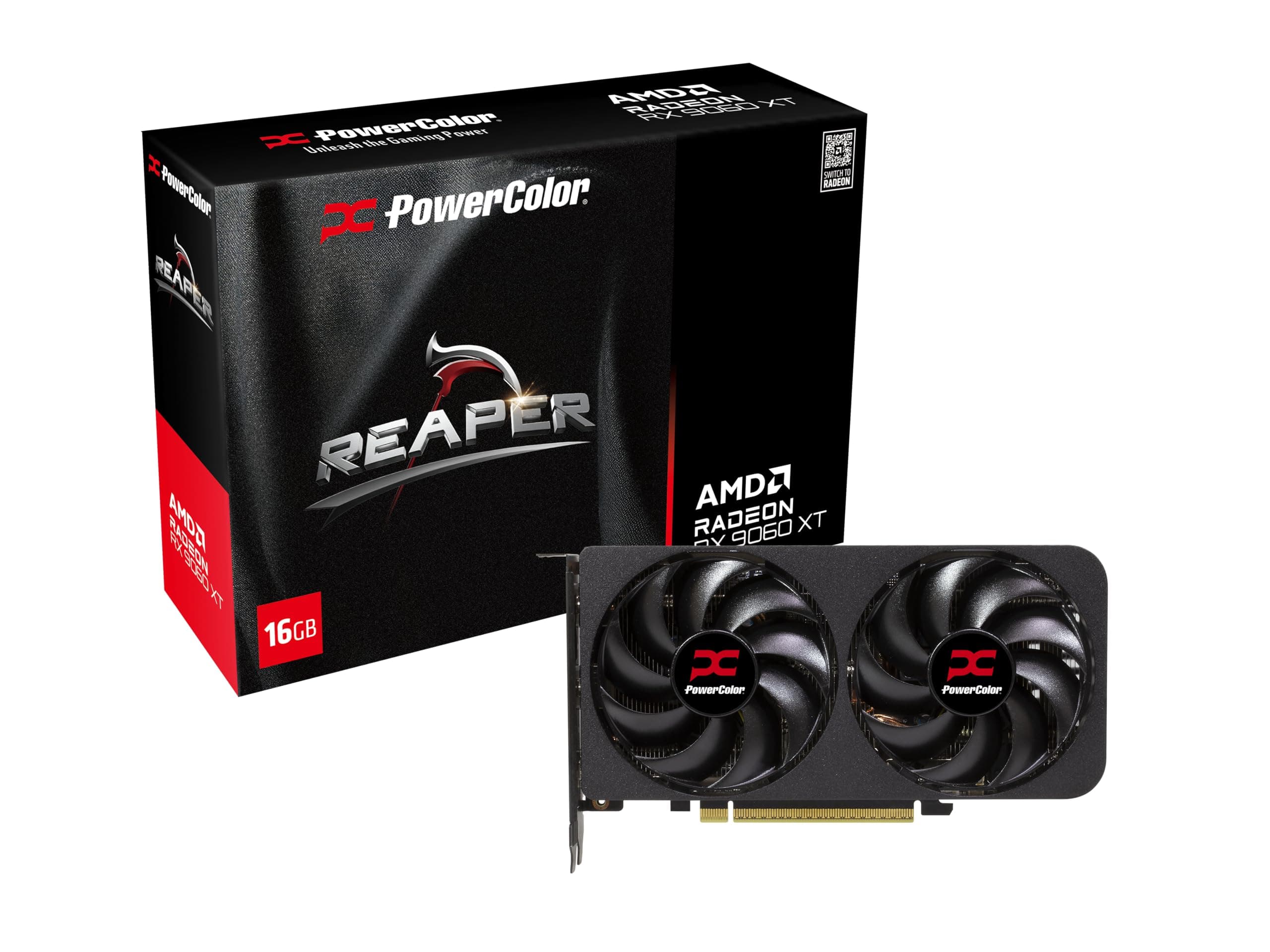 Видео карта PowerColor RADEON RX 9060 XT Reaper 16GB GDDR6