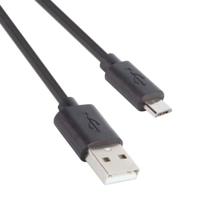 Кабел VCom CU271-0.8m, USB A(м) към USB Micro B(м), 0.8m, черен