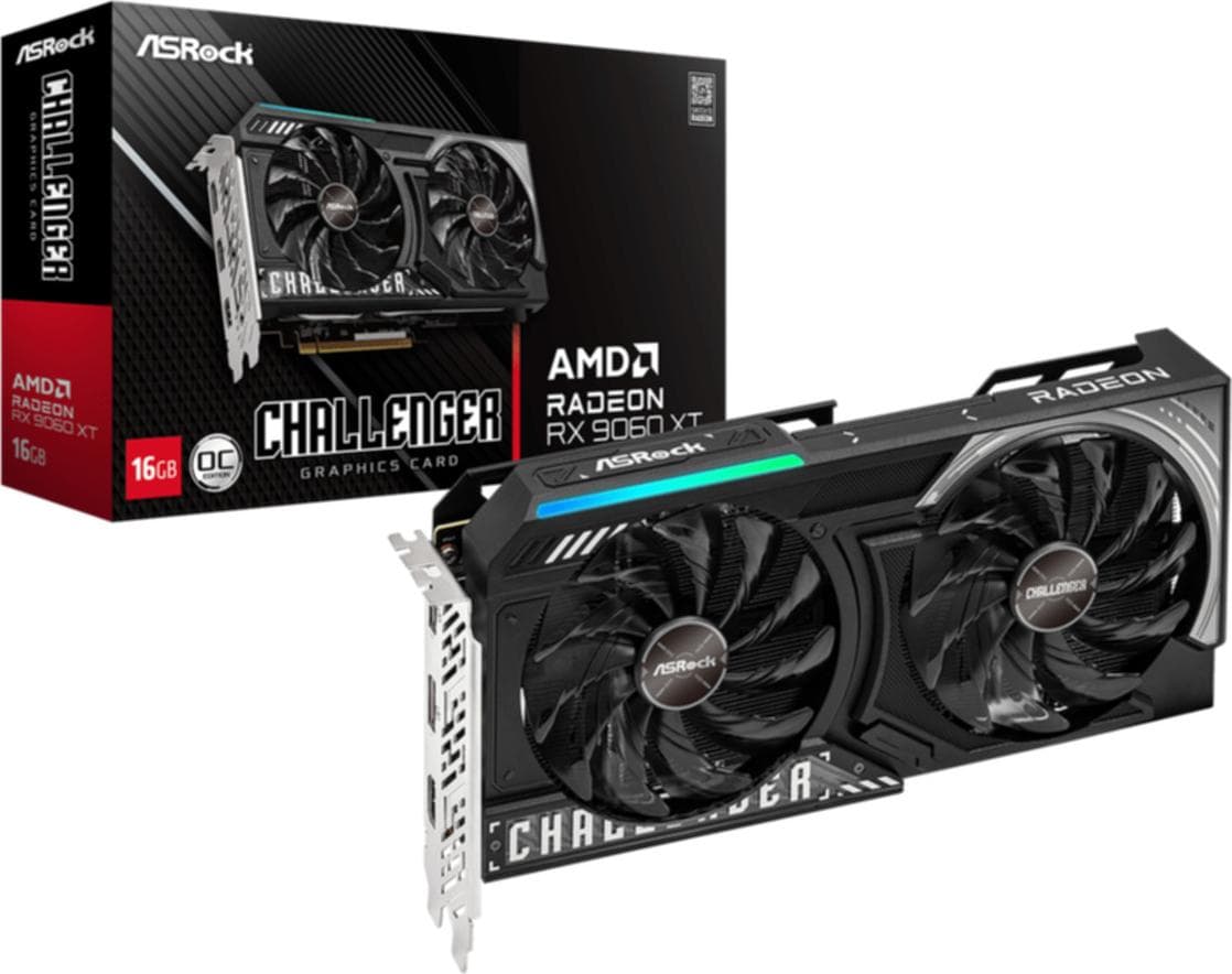 Видео карта ASRock RADEON RX 9060 XT Challenger 16GB OC GDDR6