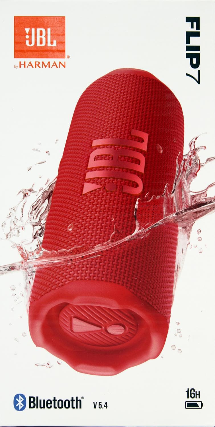 JBL FLIP7 RED Portable waterproof and drop-proof speaker