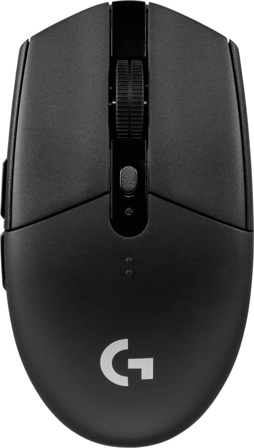 Мишка Logitech G305 Lightspeed (910-005283), оптична (12 000 dpi), безжична, USB, черна, гейминг, 6 програмируеми бутона