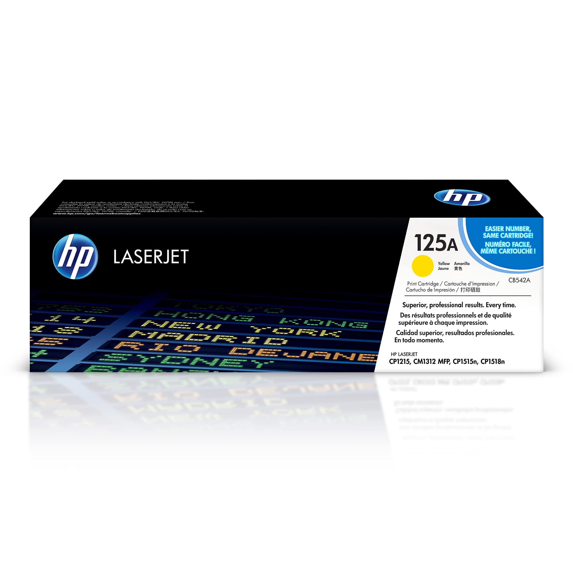 HP 125A оригинална тонер касета Color LaserJet CB542A жълт стандартен капацитет 1400 страници 1 опаковка