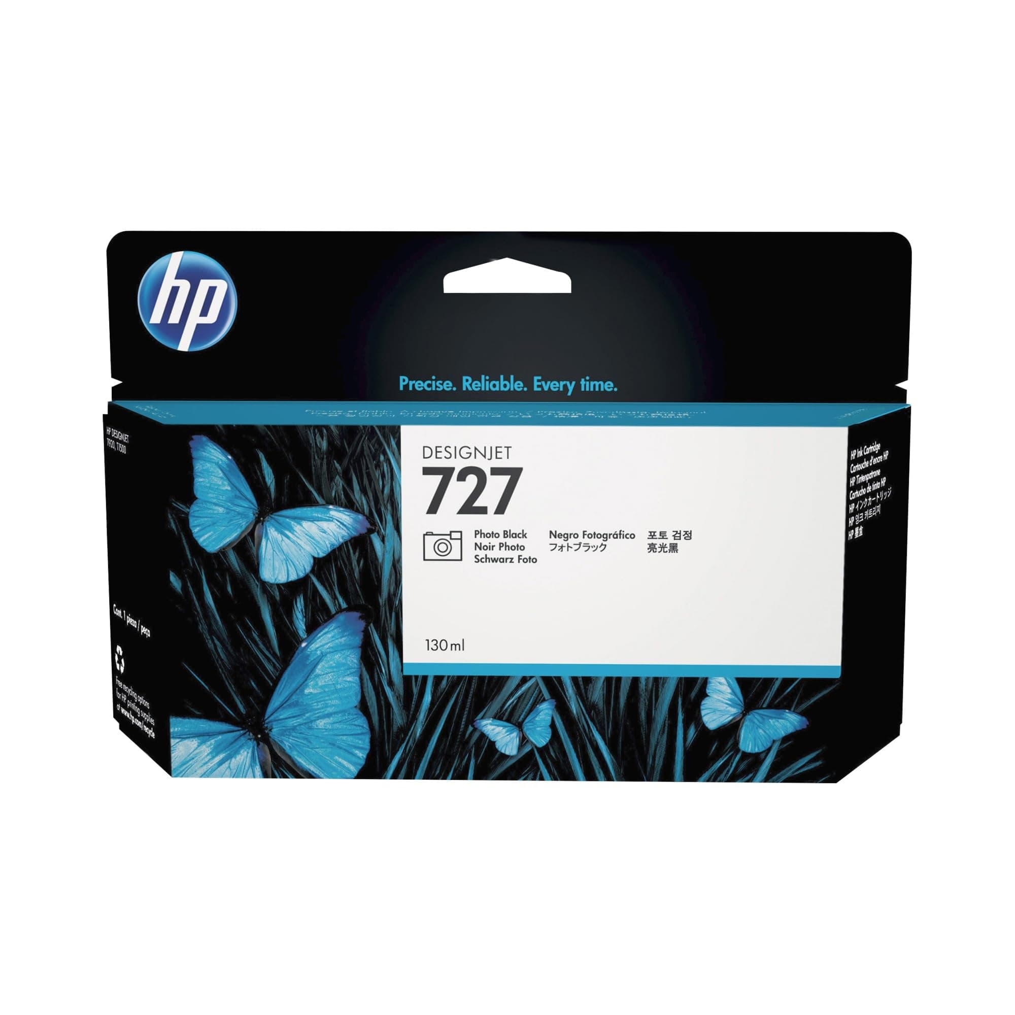 HP 727 оригинална касета с мастило B323A фото черна стандартен капацитет 130 ml 1 опаковка