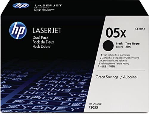 HP 05XD original Laserjet Toner cartridge CE505XD black high capacity 2 x 6.500 pages 2-pack