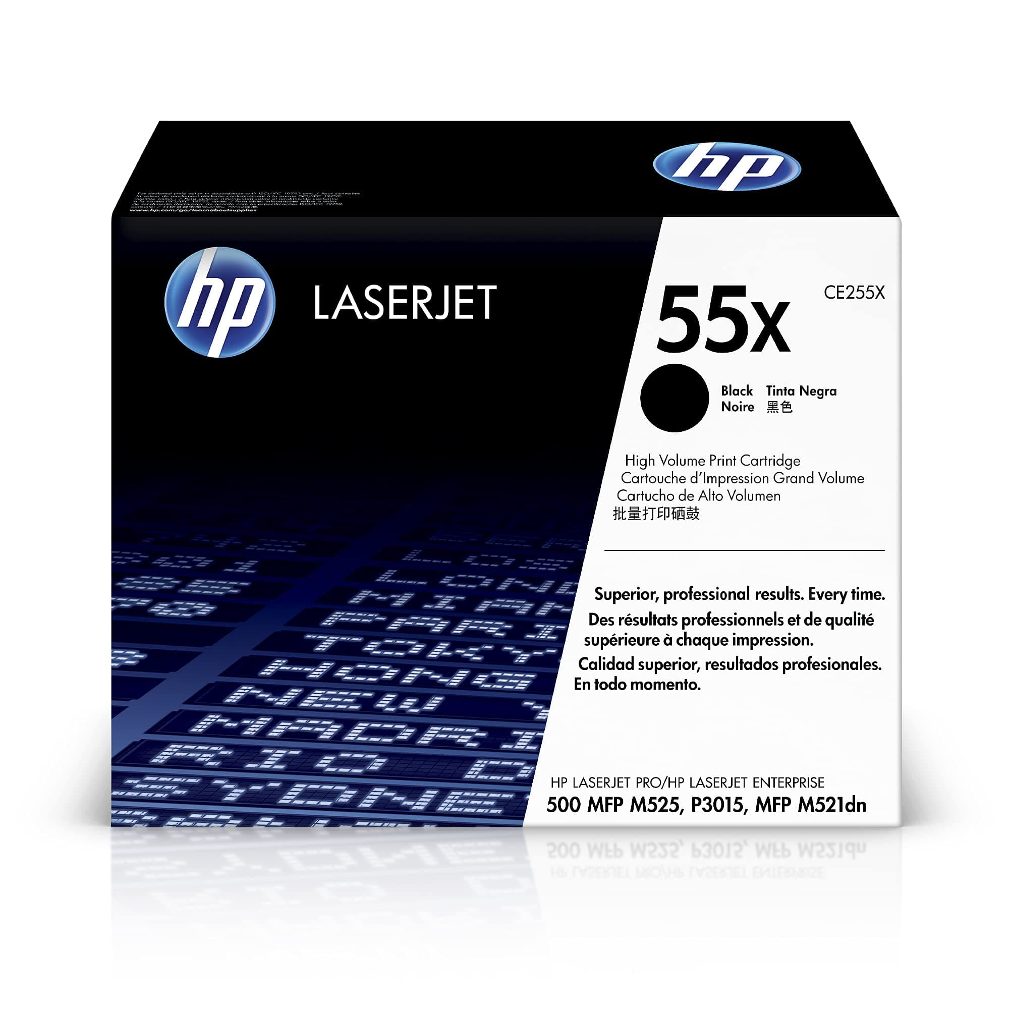 Оригинална тонер касета HP LaserJet CE255X черна стандартен капацитет 12 500 страници 1 опаковка