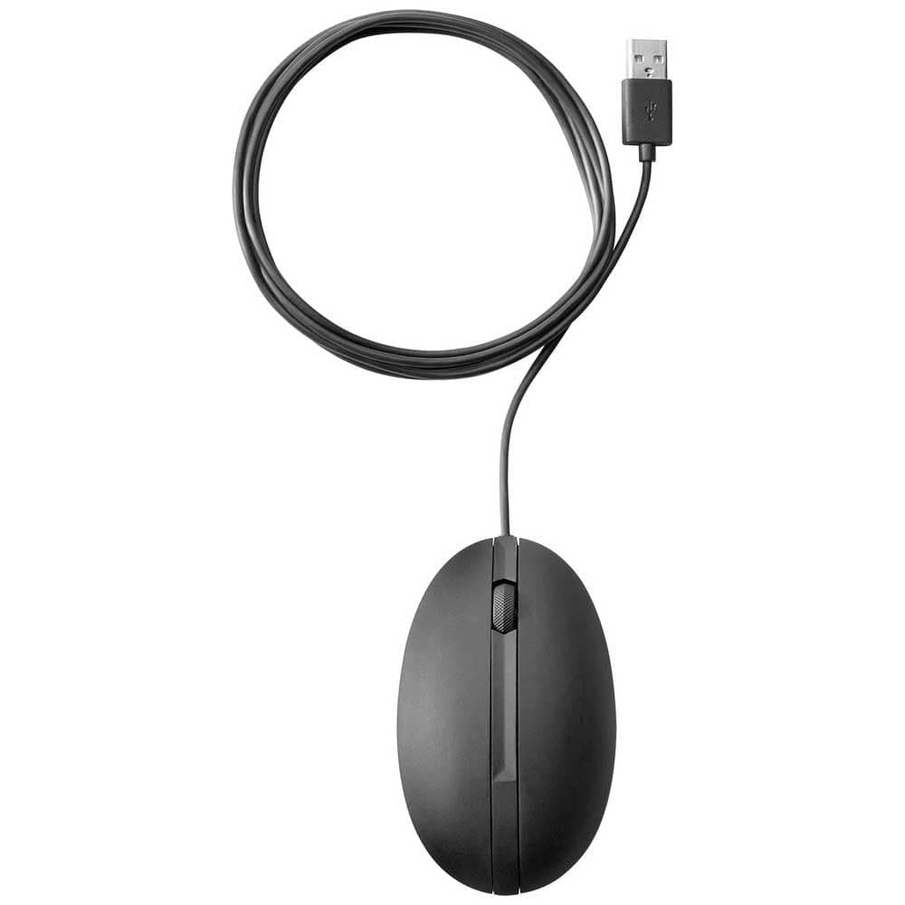 Мишка HP 320M, оптична (1200 dpi), USB, черна