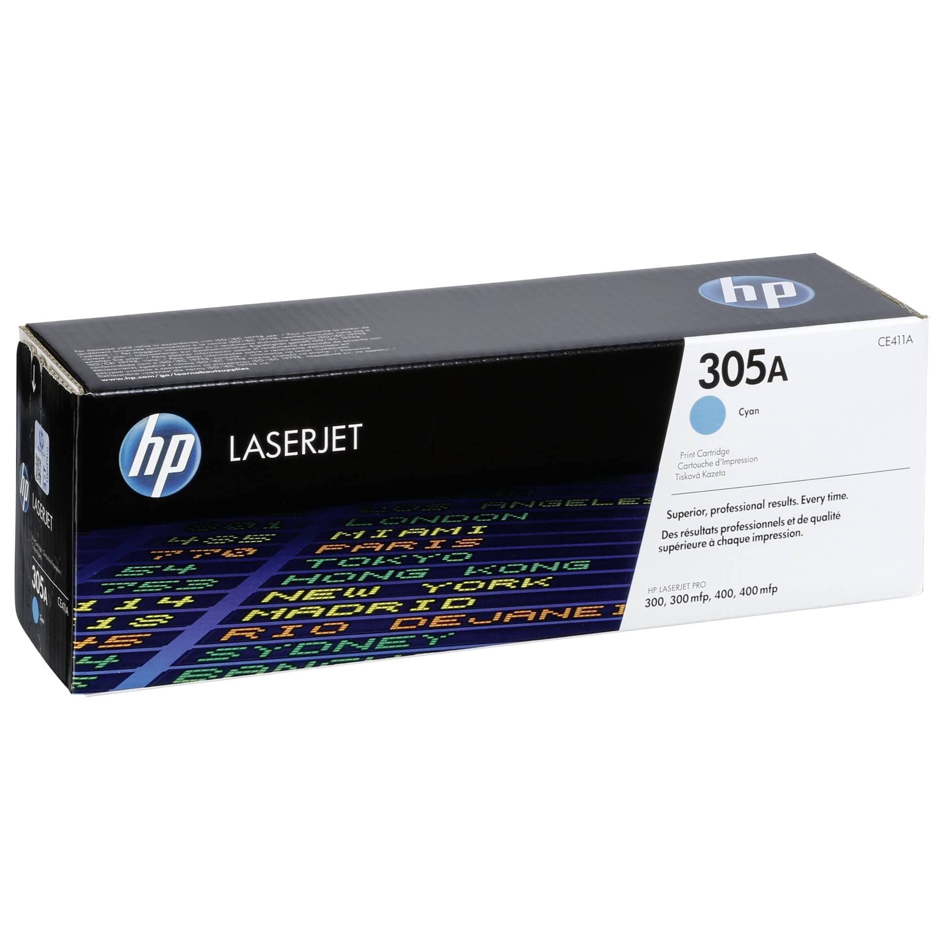 HP 305A оригинална тонер касета LaserJet CE411A cyan стандартен капацитет 2600 страници 1 пакет