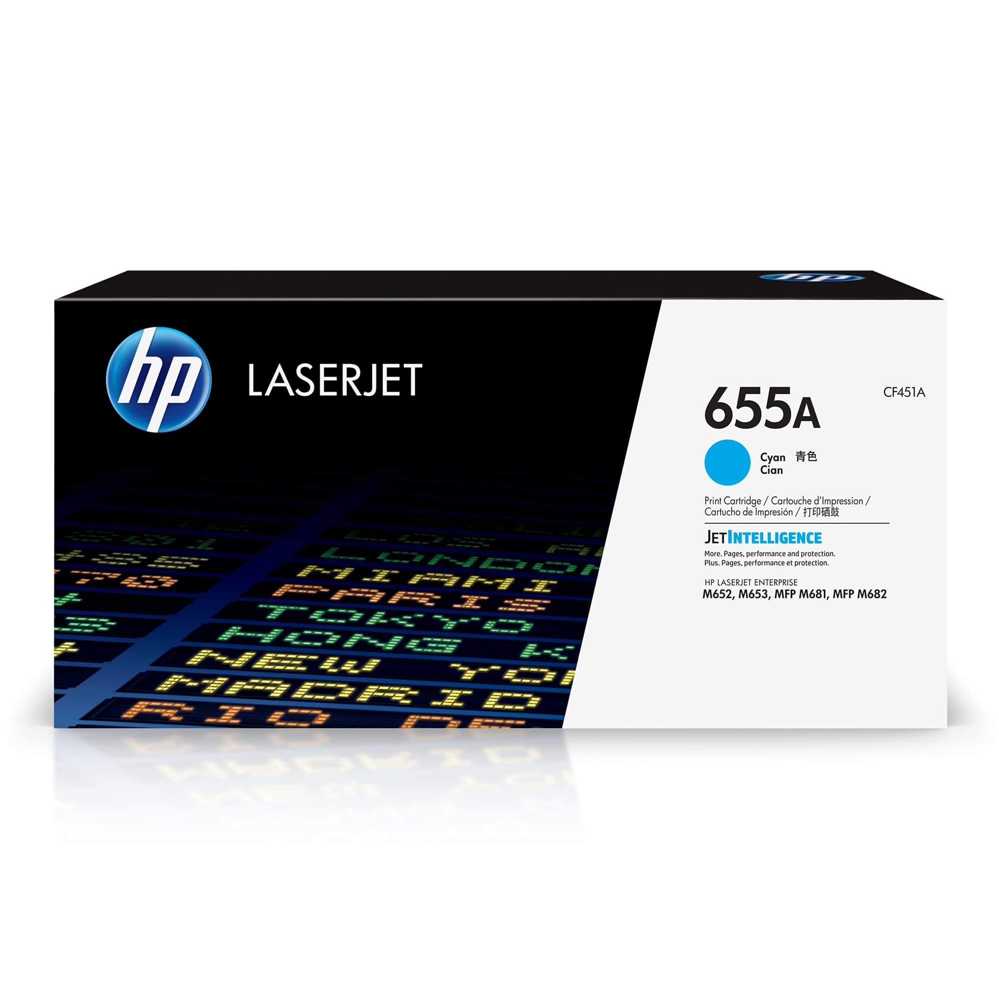 HP 655A оригинална тонер касета LaserJet CF451 Cyan