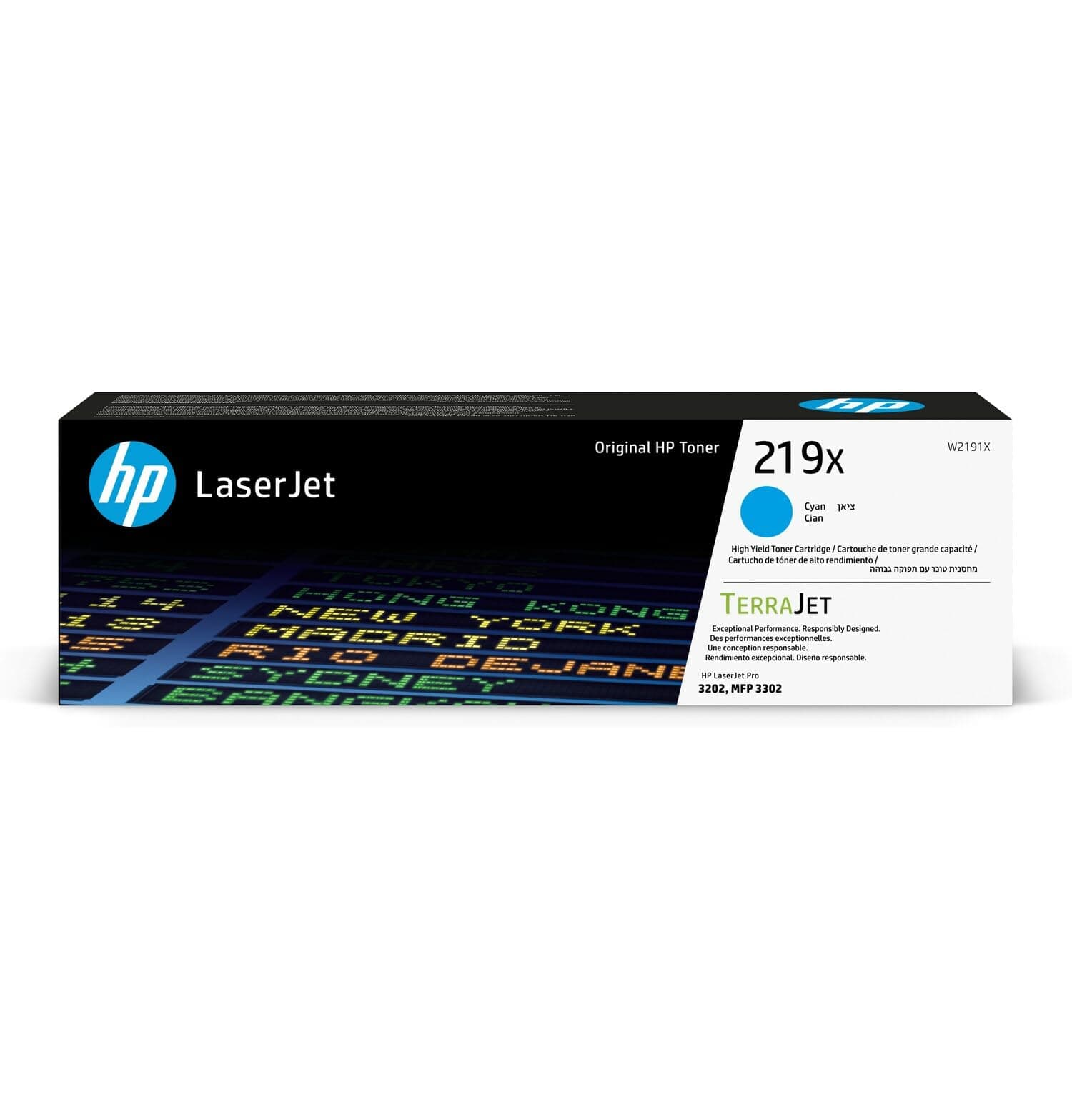 HP 219X оригинална цианова касета LaserJet с голям капацитет