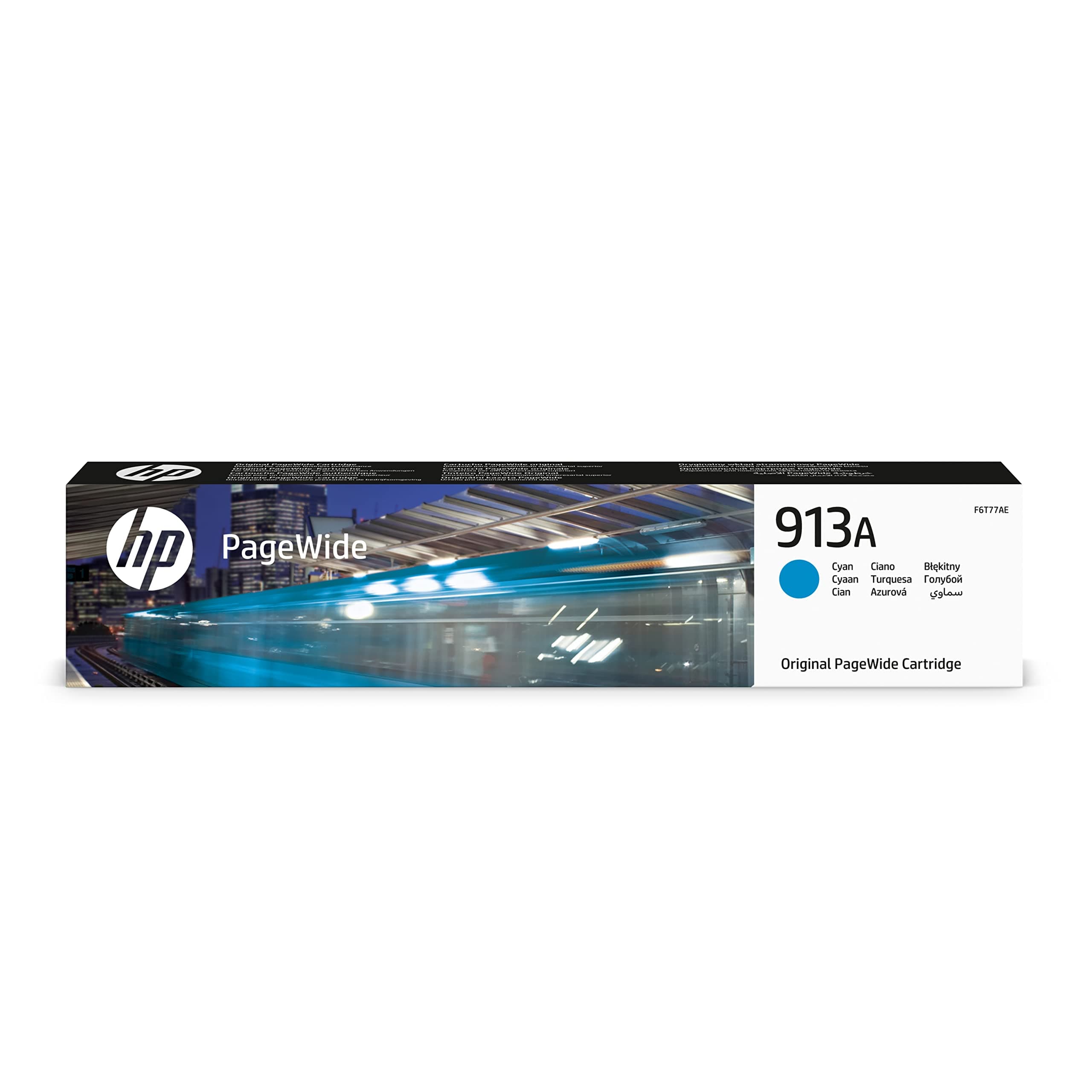 HP 913A оригинална циан PageWide касета F6T77AE