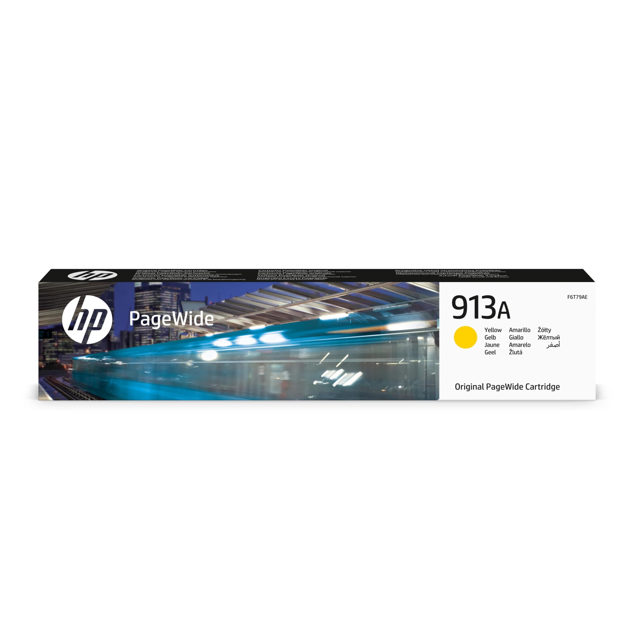 HP 913A оригинална жълта касета PageWide F6T79AE