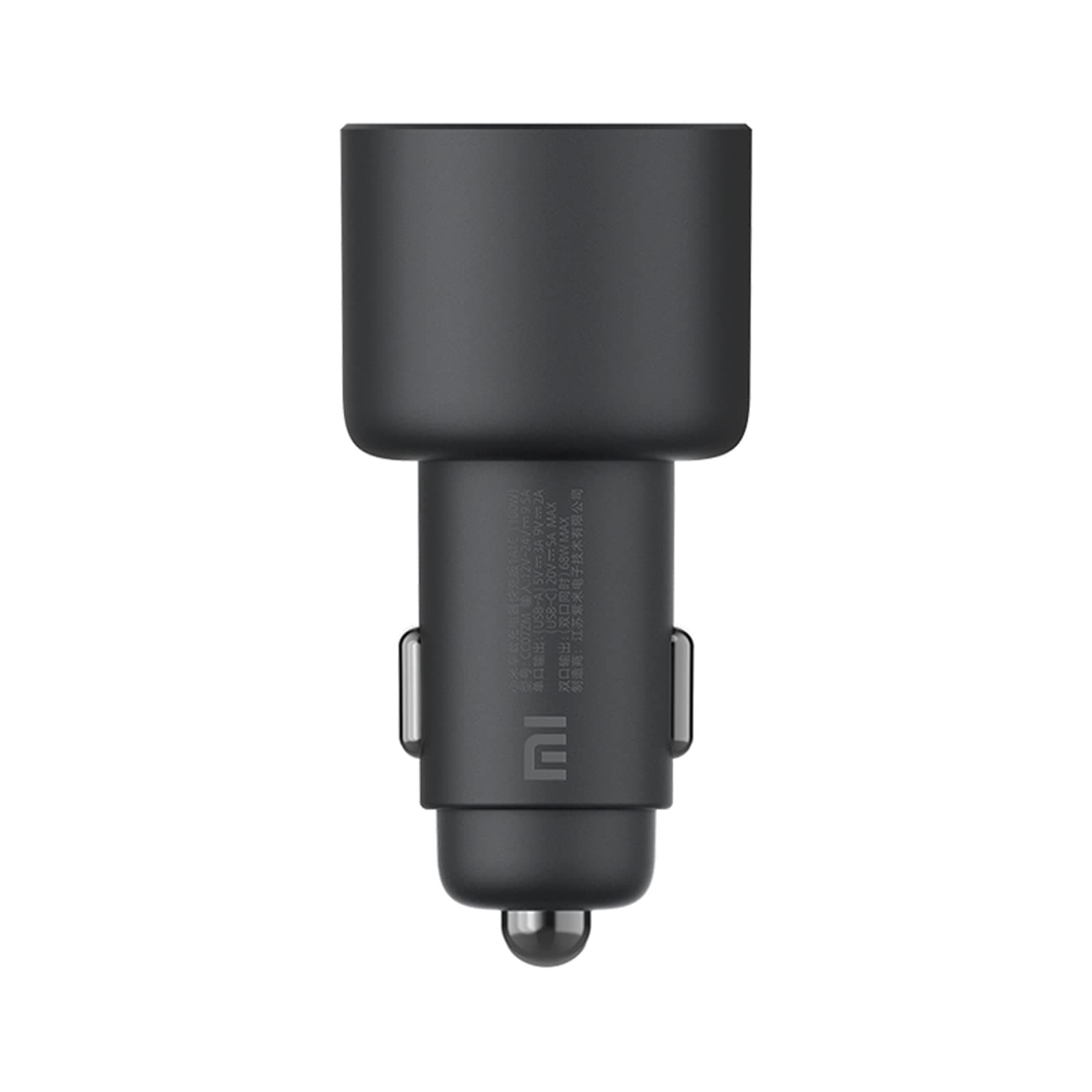 Зарядно за кола Xiaomi BHR6814GL, от автомобилна запалка към 1x USB C(ж), 1x USB A(ж), 20V/2.5А, 67W, черно