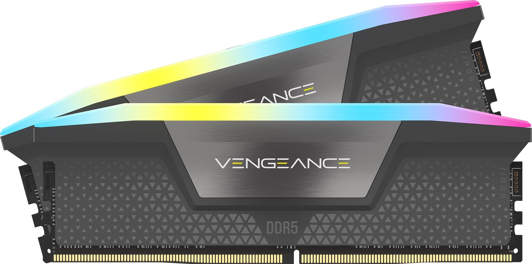 CORSAIR VENGEANCE RGB 32GB 2x16GB DDR5 6000MT/s DIMM Unbuffered 36-44-44-96 Std PMIC AMD EXPO Grey Heatspreader Black PCB 1.4V
