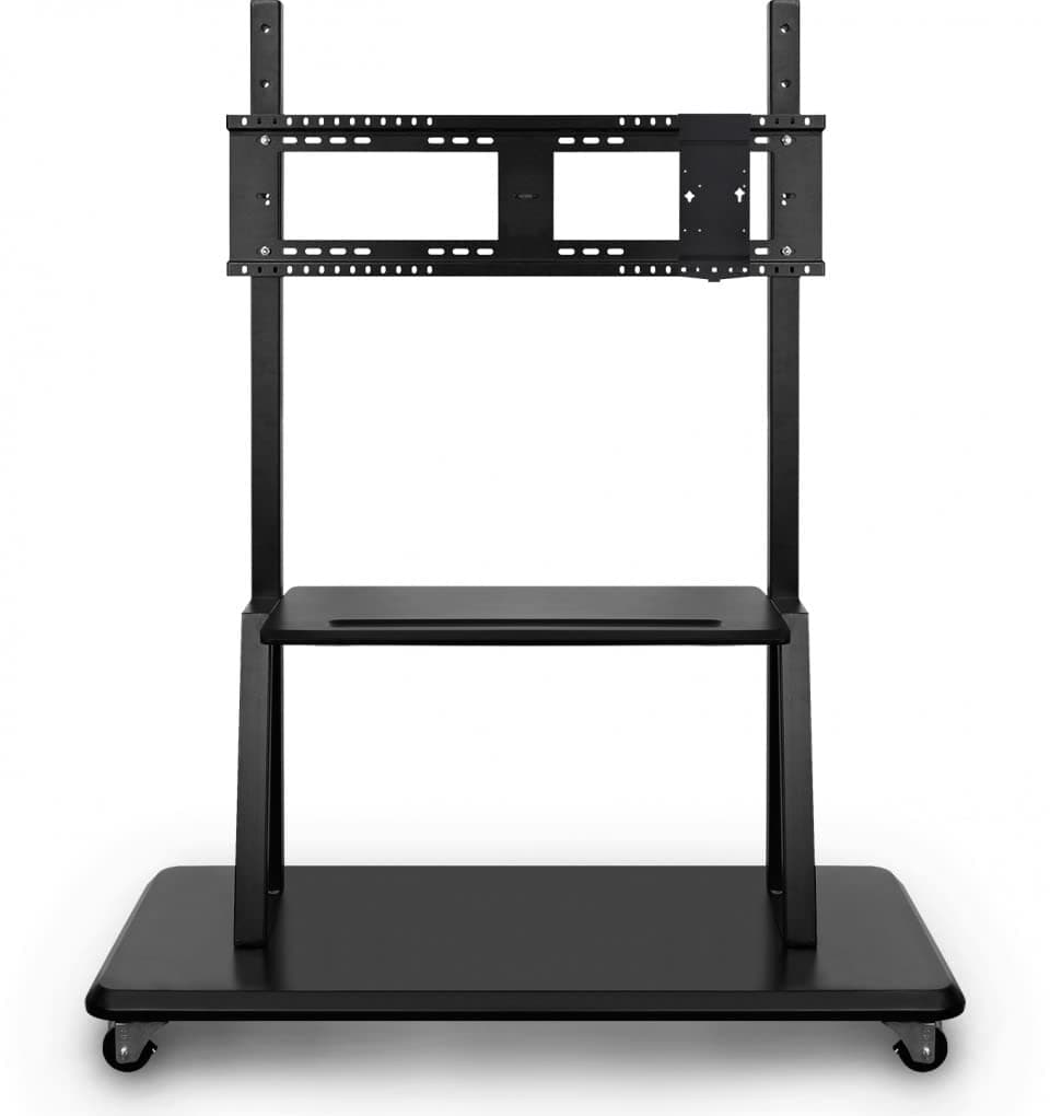 Стойка за дисплей ViewSonic VB-STND-001-2C, за под, с колелца, до 125кг, VESA до 600x800, черна