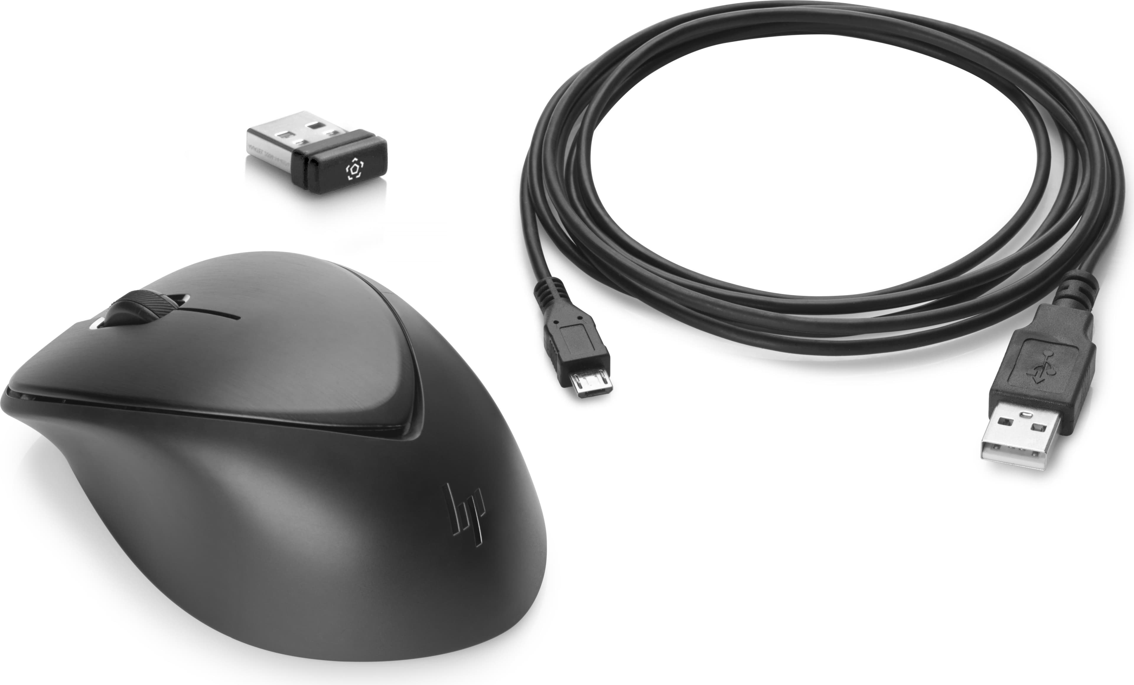 Мишка HP Wireless Premium Mouse, безжична, оптична (1600 dpi), USB, черна