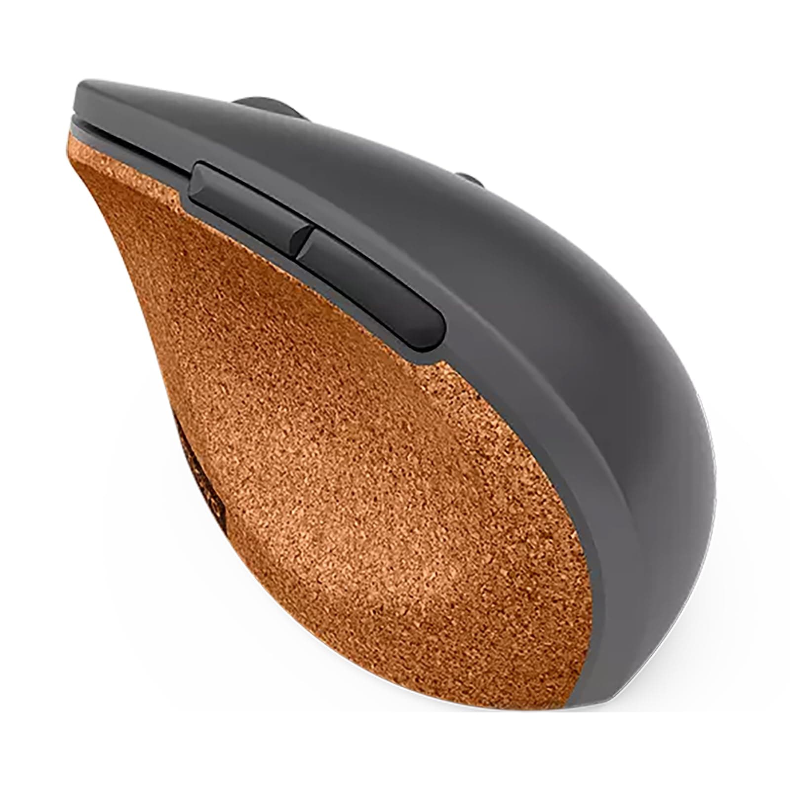 Мишка Lenovo Go Wireless Vertical (GY51C33980), оптична (2400 dpi), безжична, USB, сива, 6 бутона