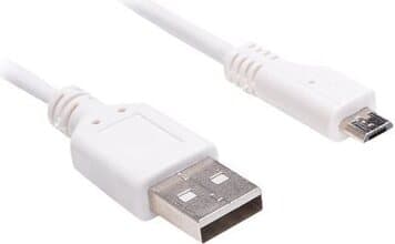 Кабел Sandberg, от USB A(м) към USB micro B(5pin)(м), 3.0m, бял