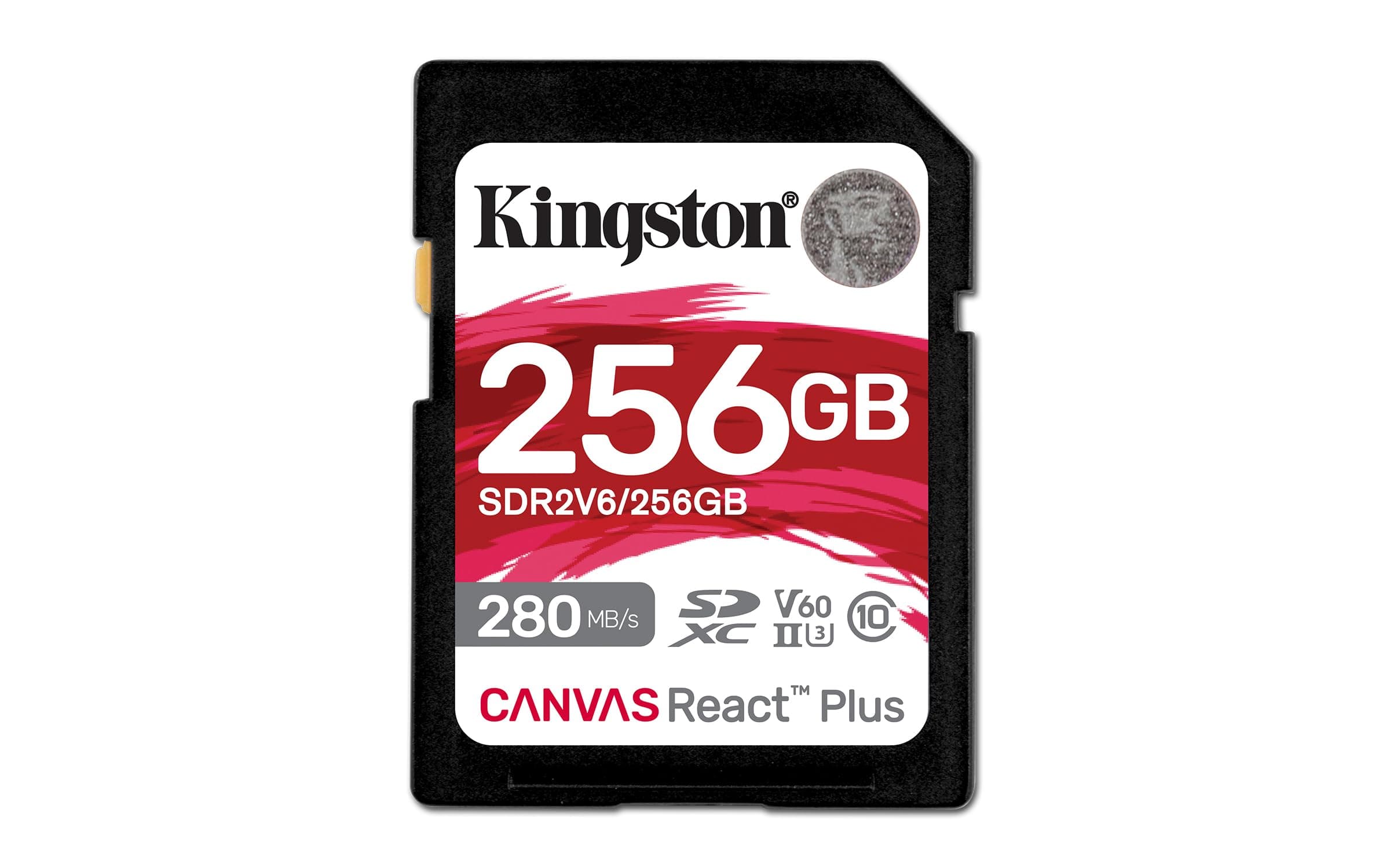 KINGSTON 256GB Canvas React Plus SDXC UHS-II 280R/150W U3 V60 за Full HD/4K