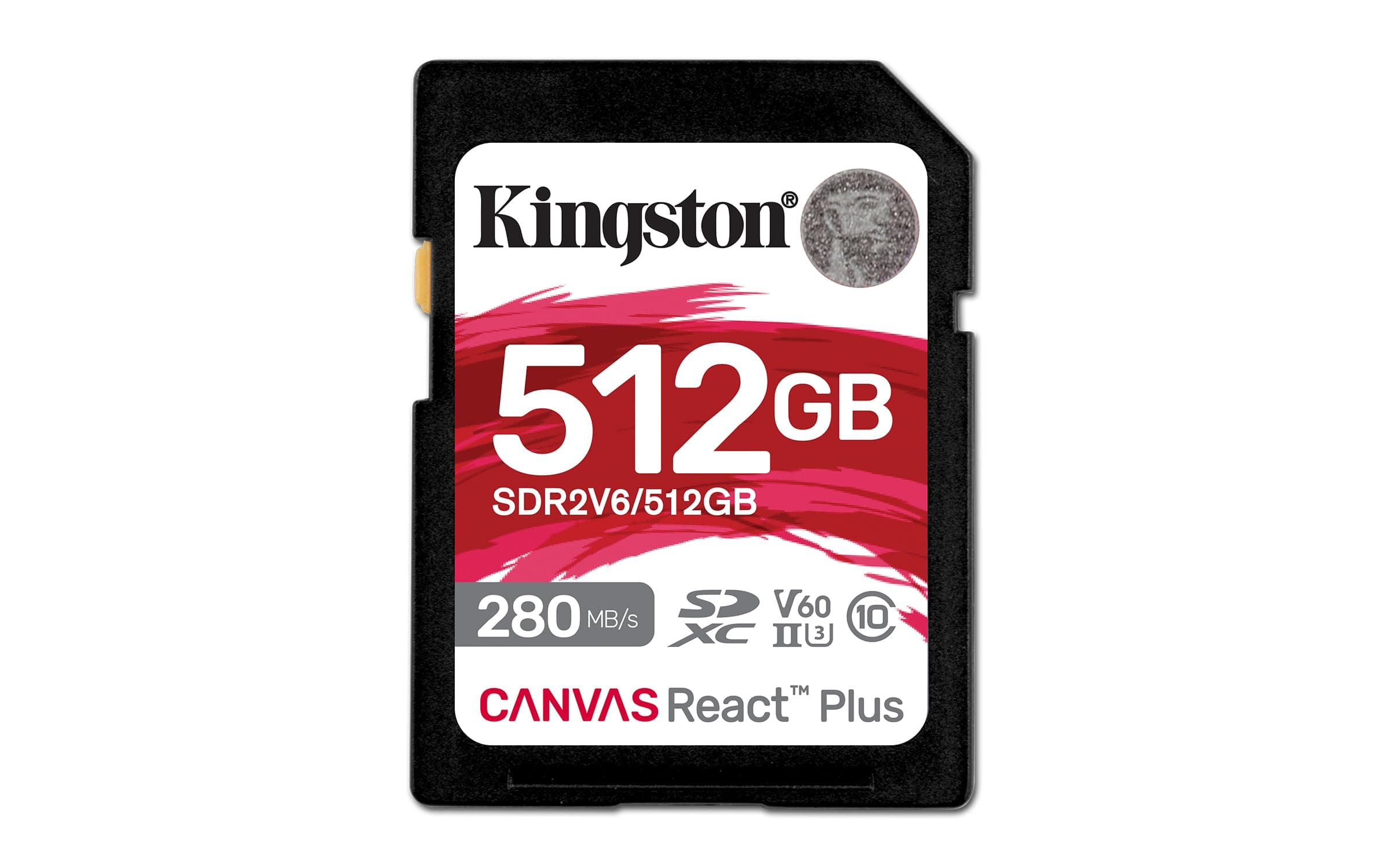 KINGSTON 512GB Canvas React Plus SDXC UHS-II 280R/150W U3 V60 за Full HD/4K