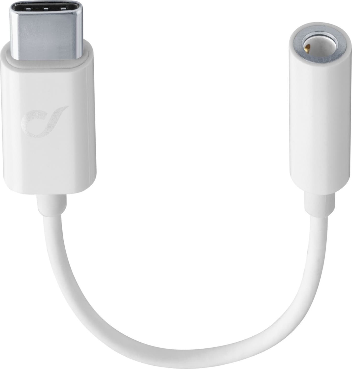 Адаптер Cellular Line 5953, от USB-C(м) към 3.5mm жак, бял