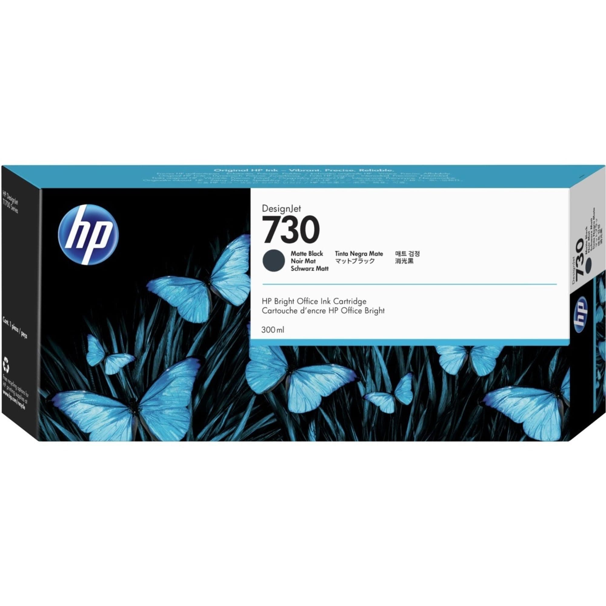HP 730 300 ml Matte Black Ink Crtg T1600 / T2600 / T1700