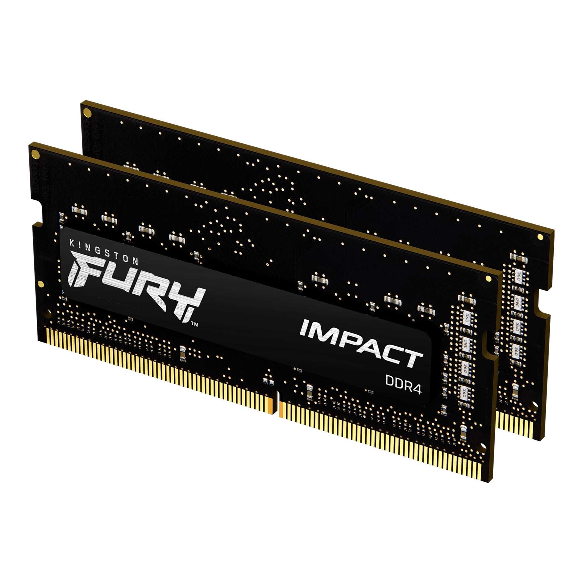 KINGSTON 32GB 3200MHz DDR4 CL20 SODIMM комплект от 2 FURY Impact