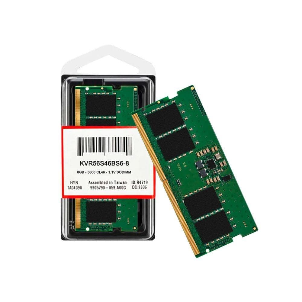 KINGSTON 8GB 5600MT/s DDR5 Non-ECC CL46 SODIMM 1Rx16