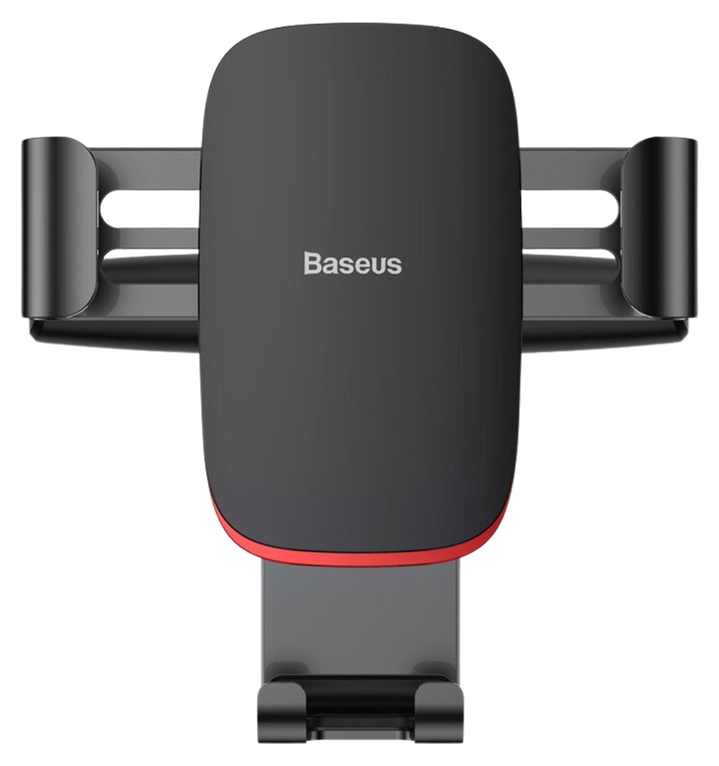 Стойка за телефон Baseus Metal Age Gravity Black (SUYL-J01), универсална, за кола, за телефони с ширина от 6.5cm до 9cm, черна