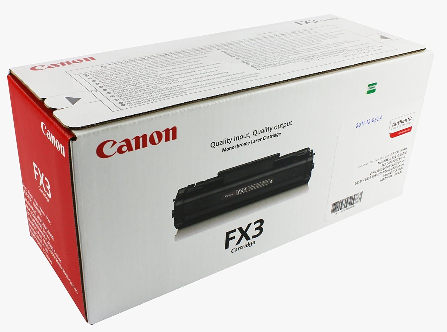 CANON FX-3 тонер касета черна стандартен капацитет 2700 страници 1 пакет