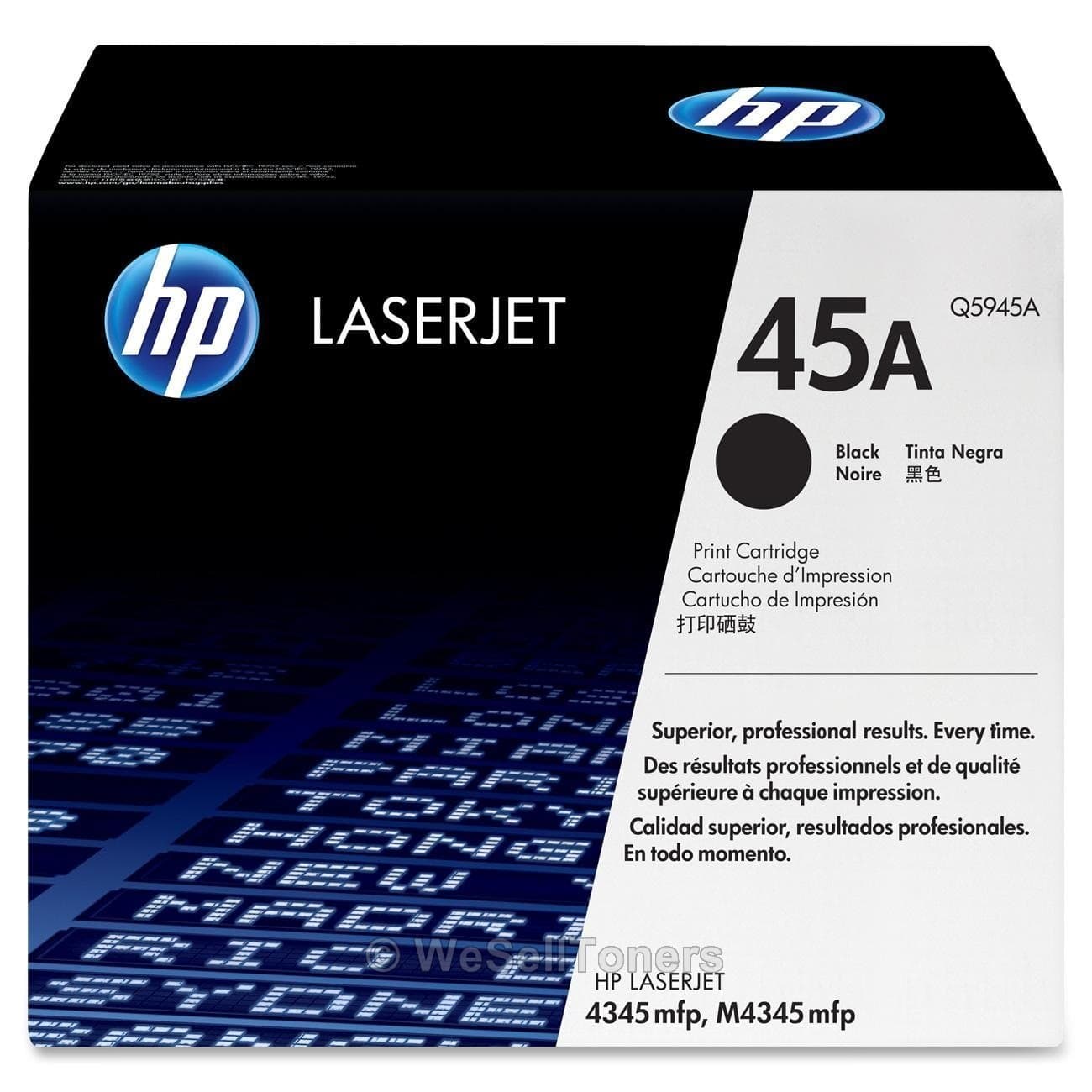 HP 45A оригинална LaserJet тонер касета Q5945A черна стандартен капацитет 18 000 страници 1 опаковка