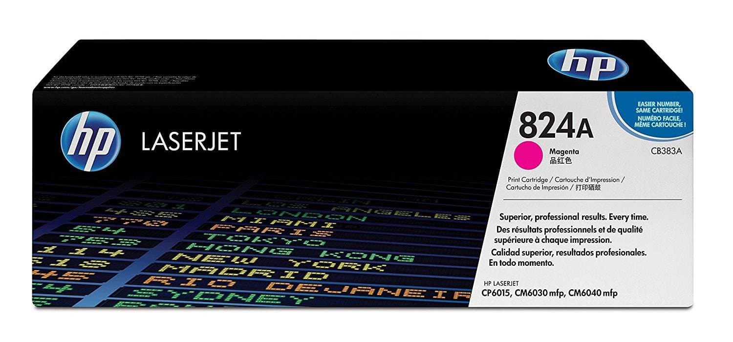 HP 824A оригинална цветна лазерна тонер касета CB383A магента стандартен капацитет 21 000 страници 1 опаковка
