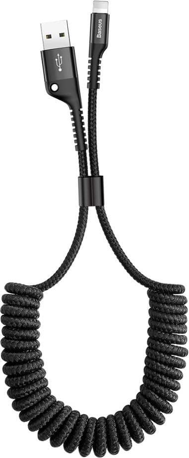 Кабел Baseus, от USB A (м) към Lightning (м), 1m, черен