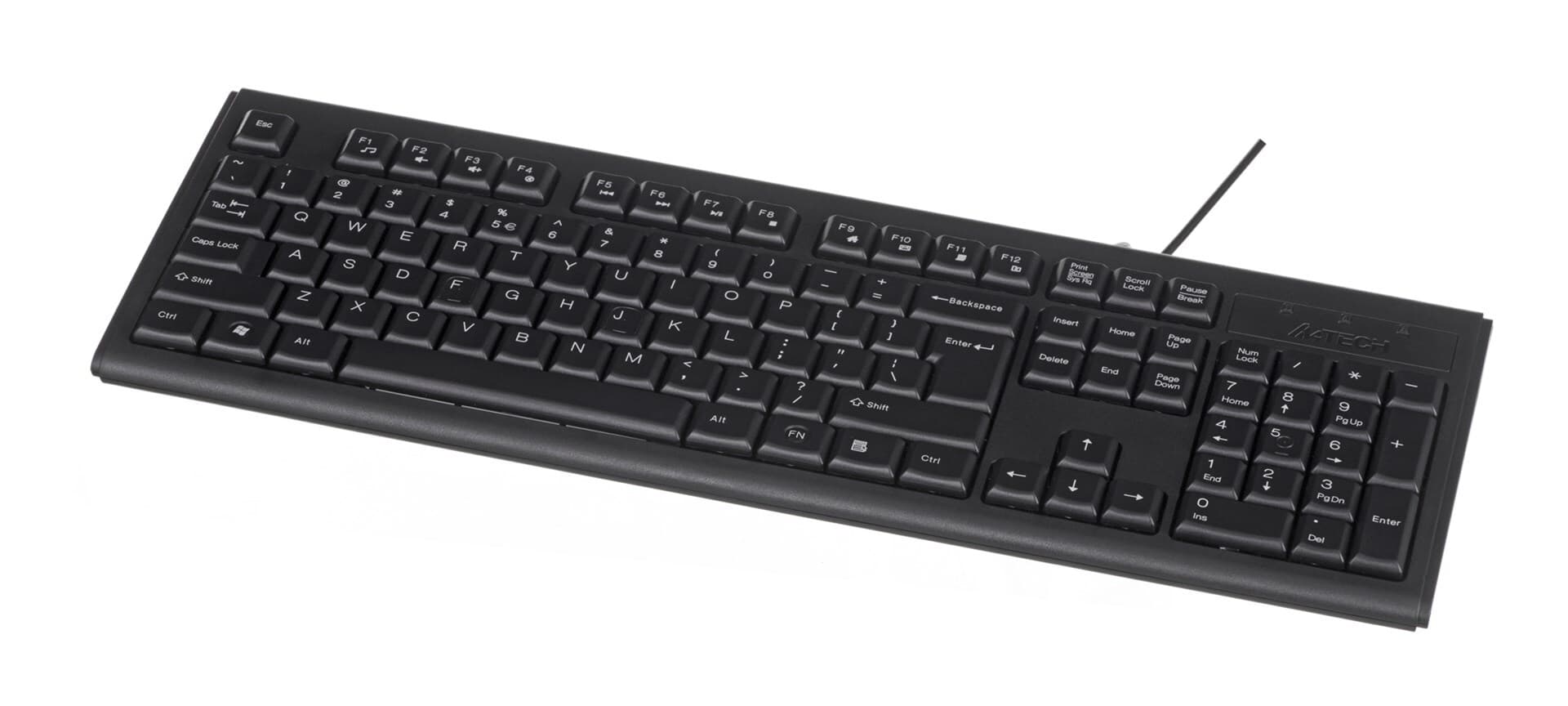 Клавиатура A4Tech KRS-83, мултимедийни бутони, черна, USB