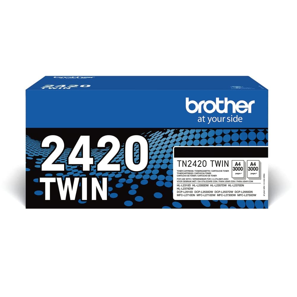 BROTHER TN2420 TWIN-пакет черни тонери BK 3000 страници/касета