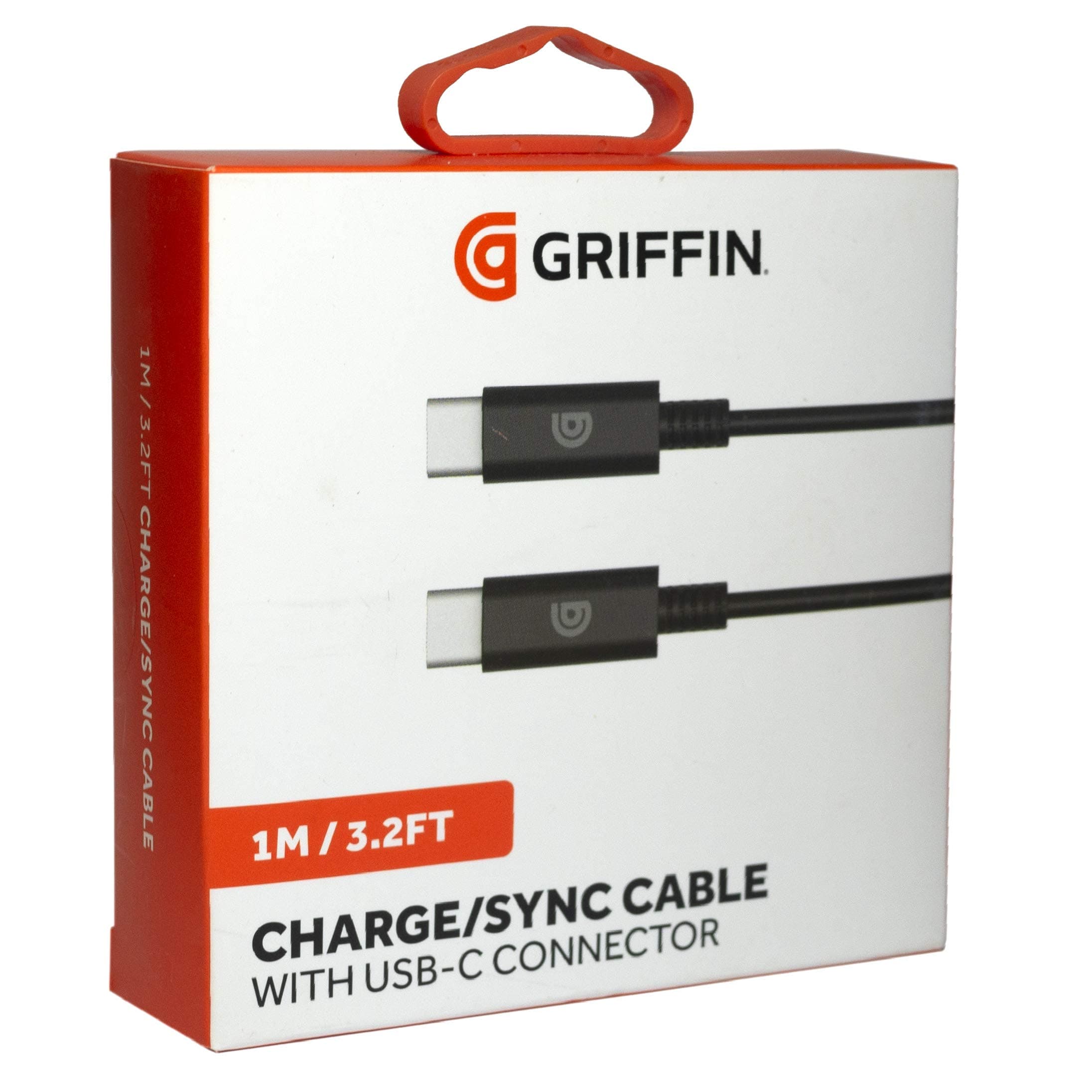 Кабел Griffin, от USB C(м) към USB C(м), 1m, черен