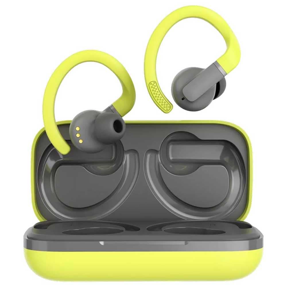 Слушалки Canyon OnRun 11, безжични, Bluetooth, микрофон, спортни, до 7.5 часа време на работа, зелени