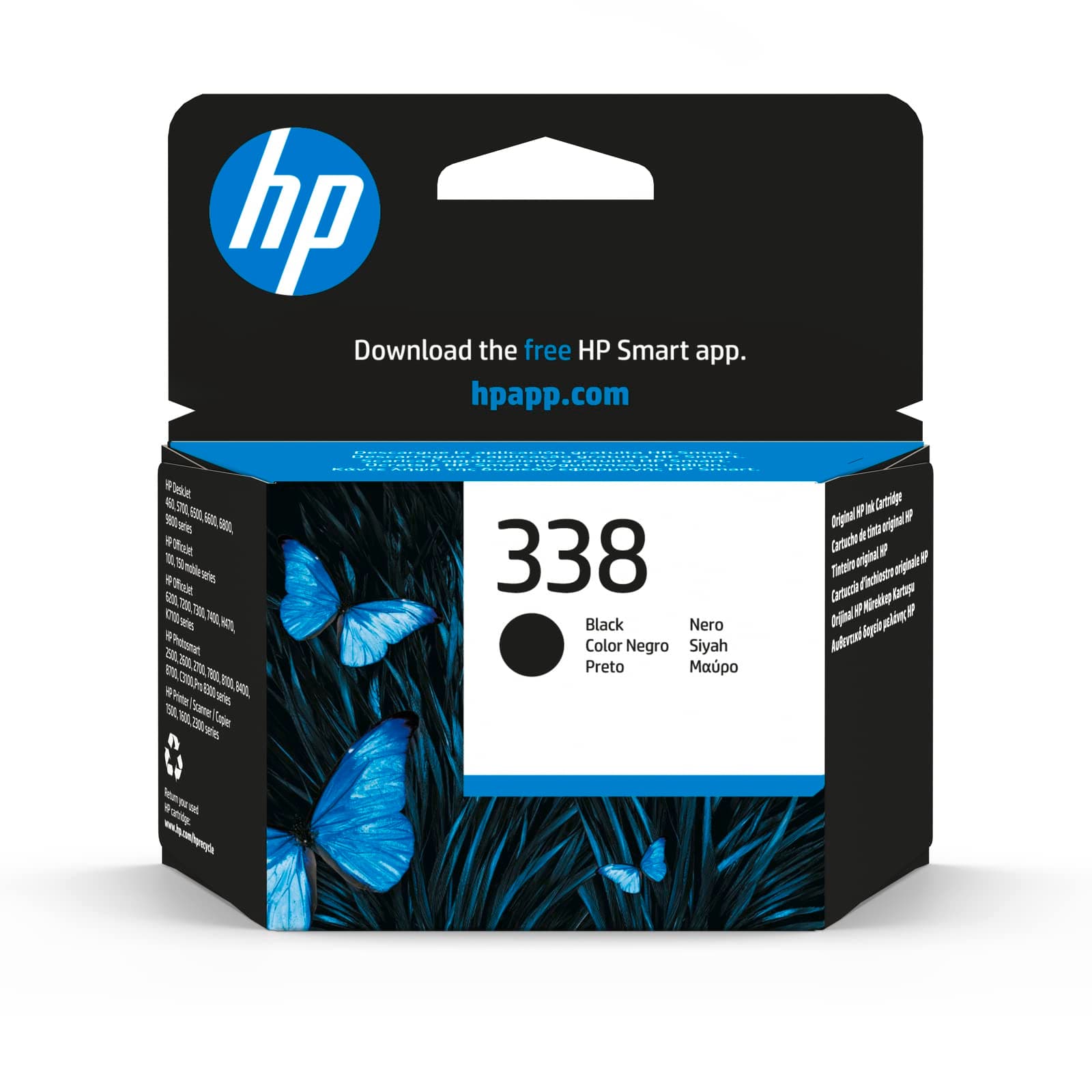 HP 338 оригинална касета с мастило C8765EE UUS черен стандартен капацитет 11 ml 450 страници 1 опаковка