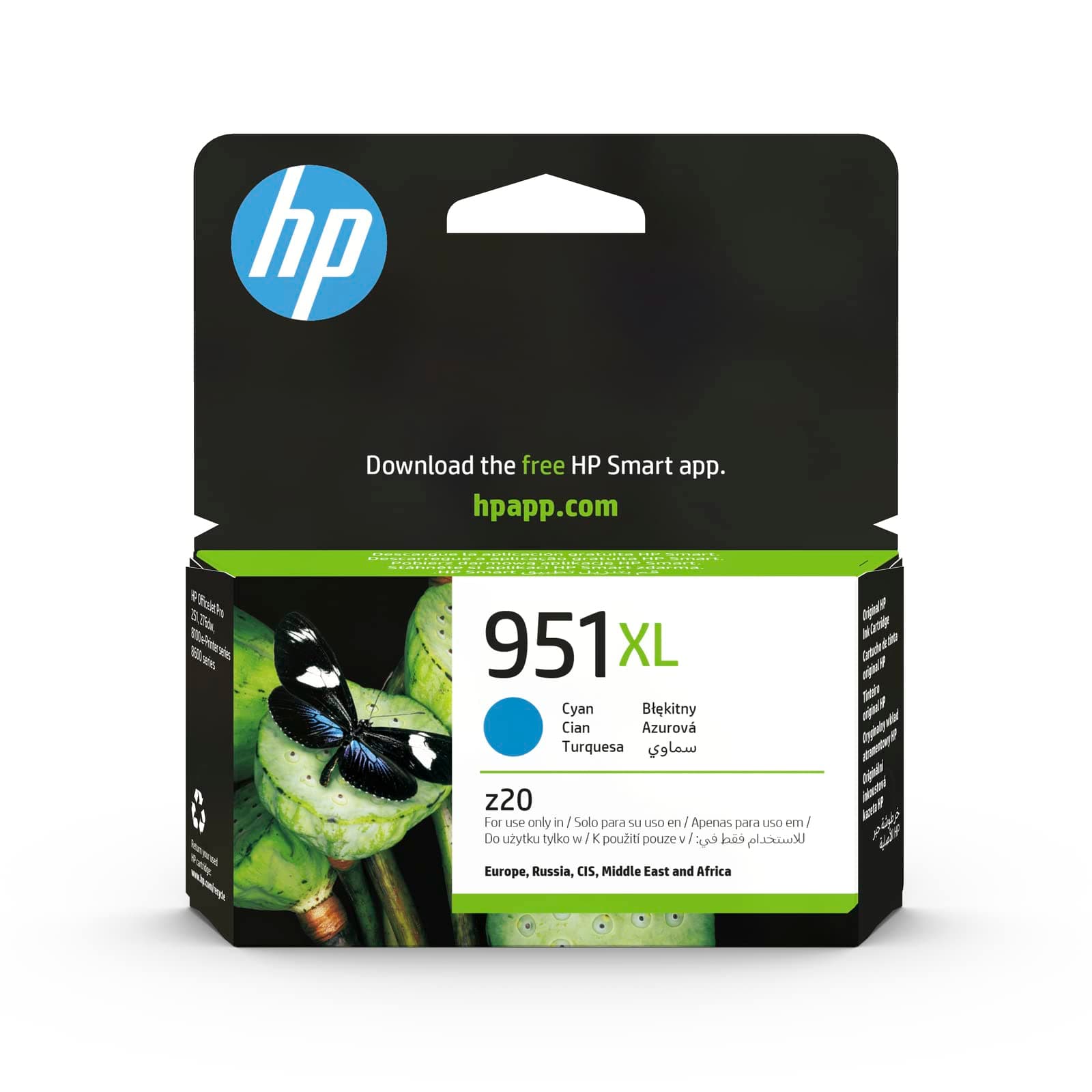 HP 951XL оригинална касета с мастило CN046AE BGX cyan голям капацитет 1500 страници 1 пакет Officejet