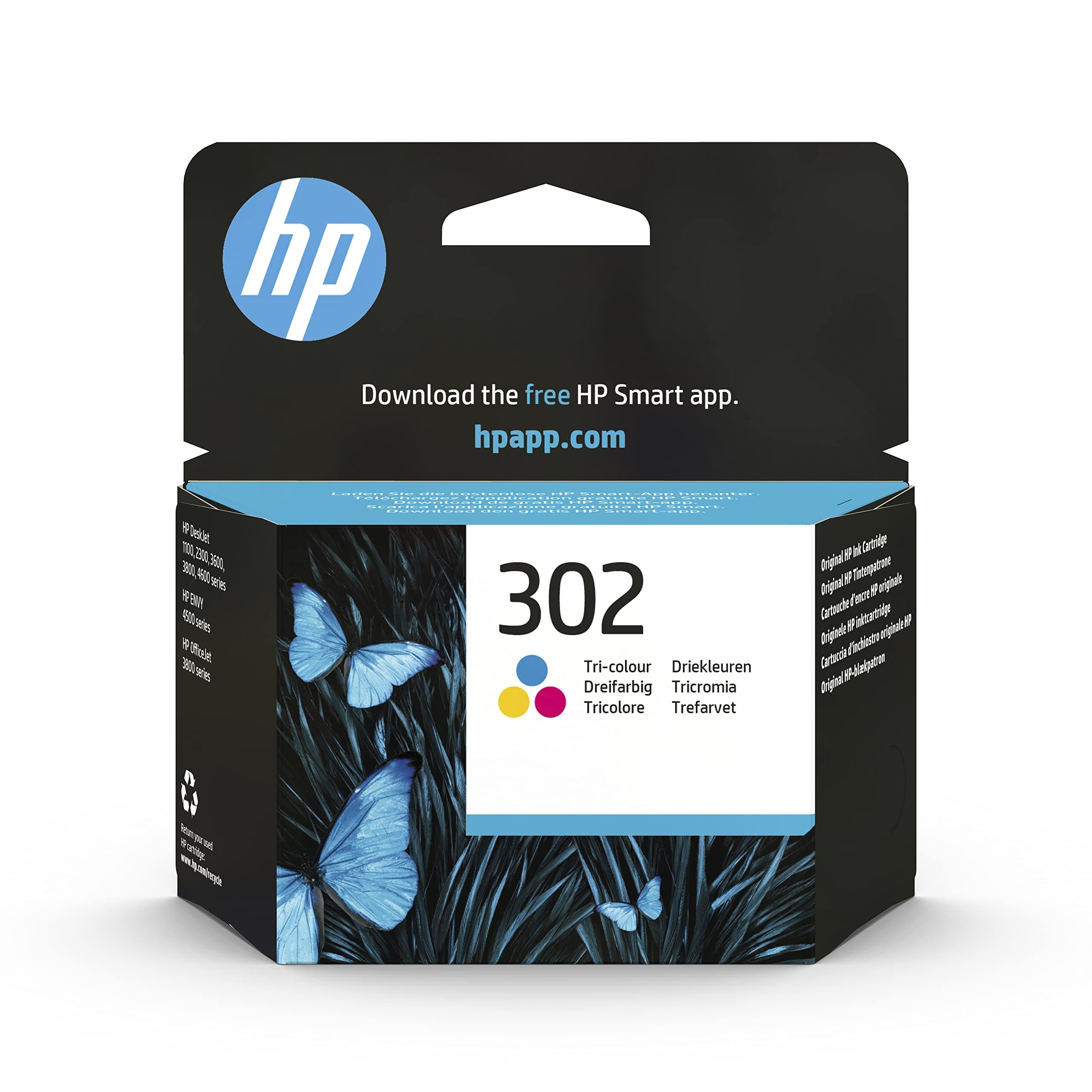 HP 302 original Ink cartridge F6U65AE UUS Tri-color