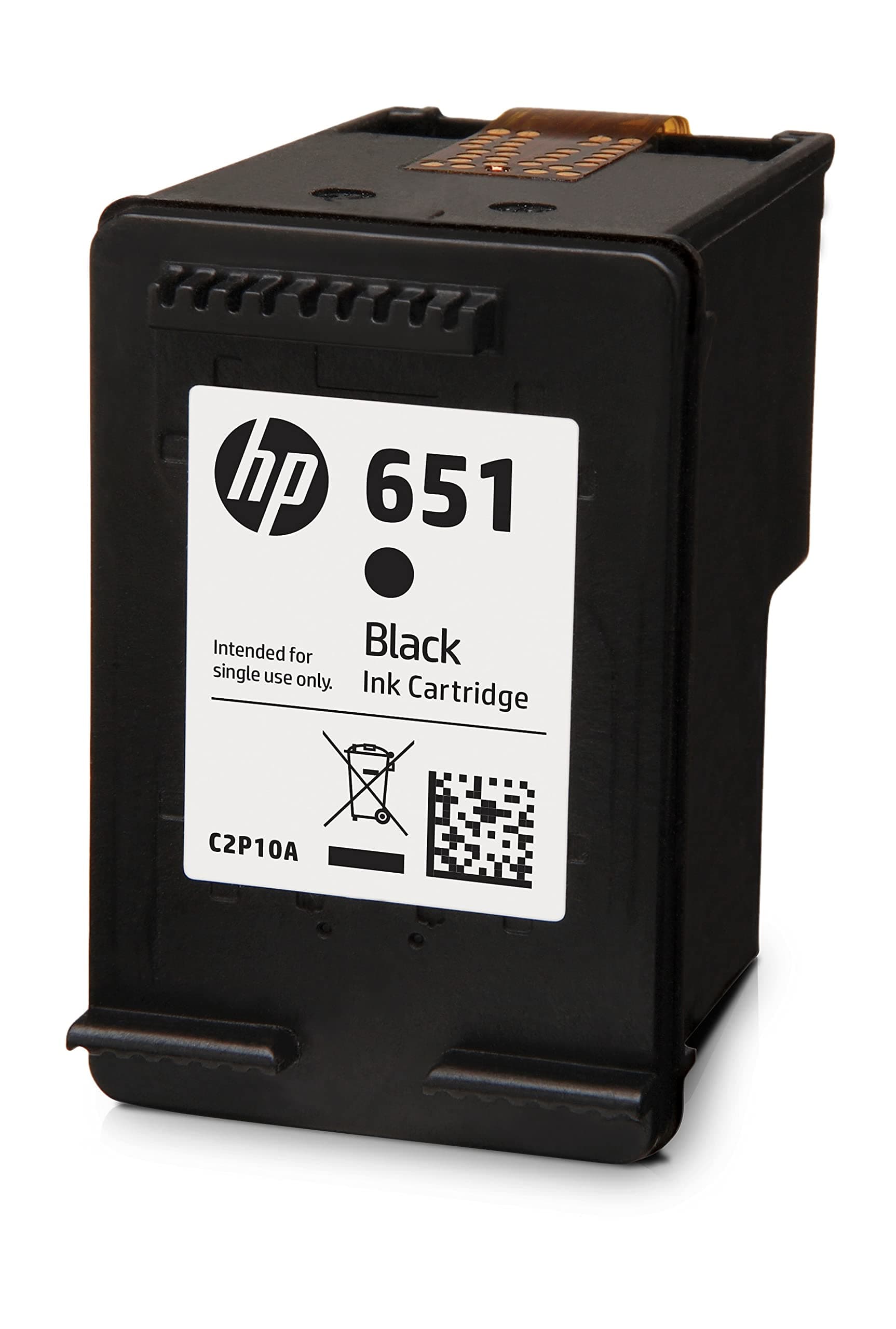 HP 651 оригинална мастилена касета Черна C2P10AE BHK