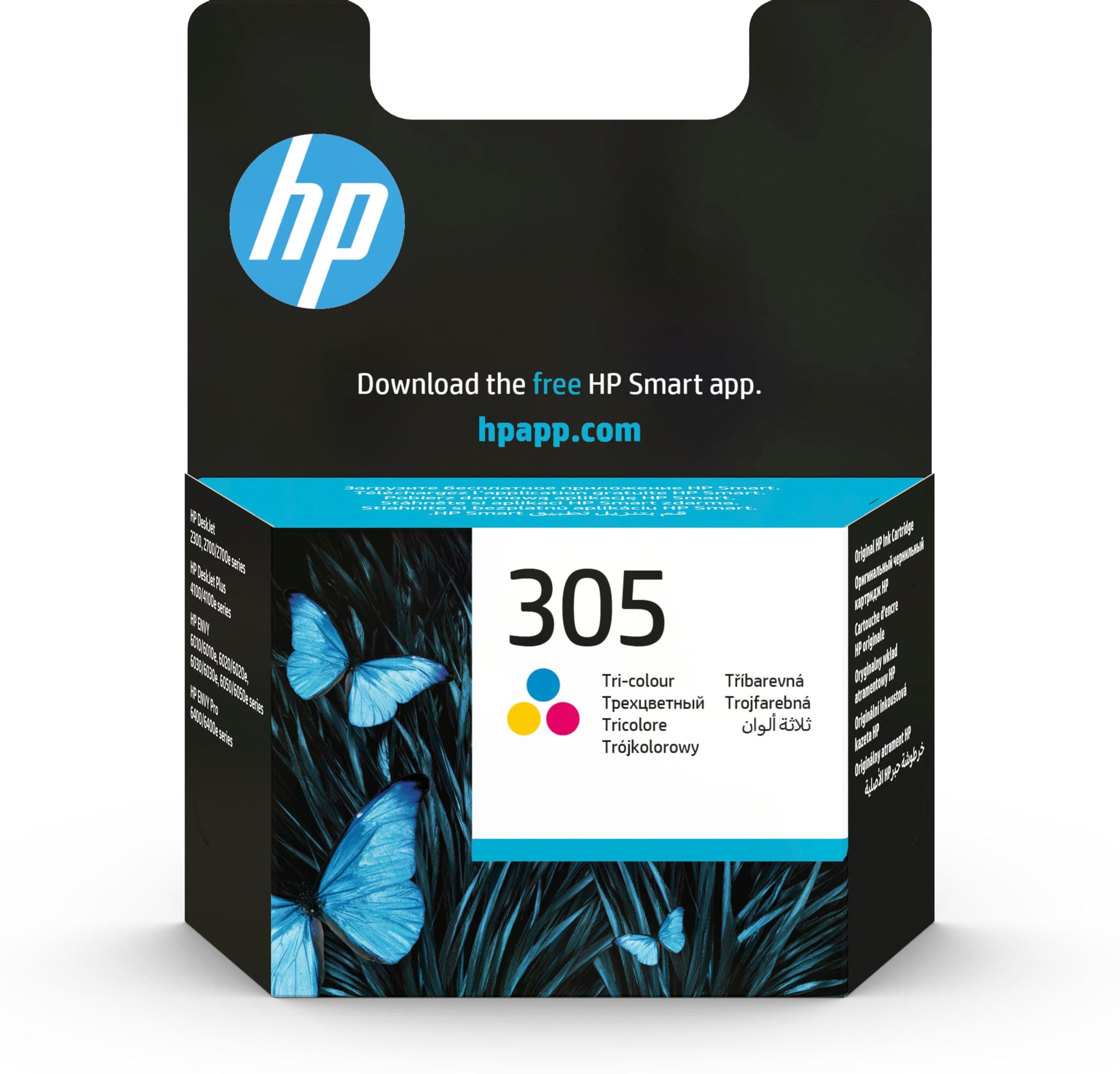 Трицветна оригинална мастилена касета HP 305